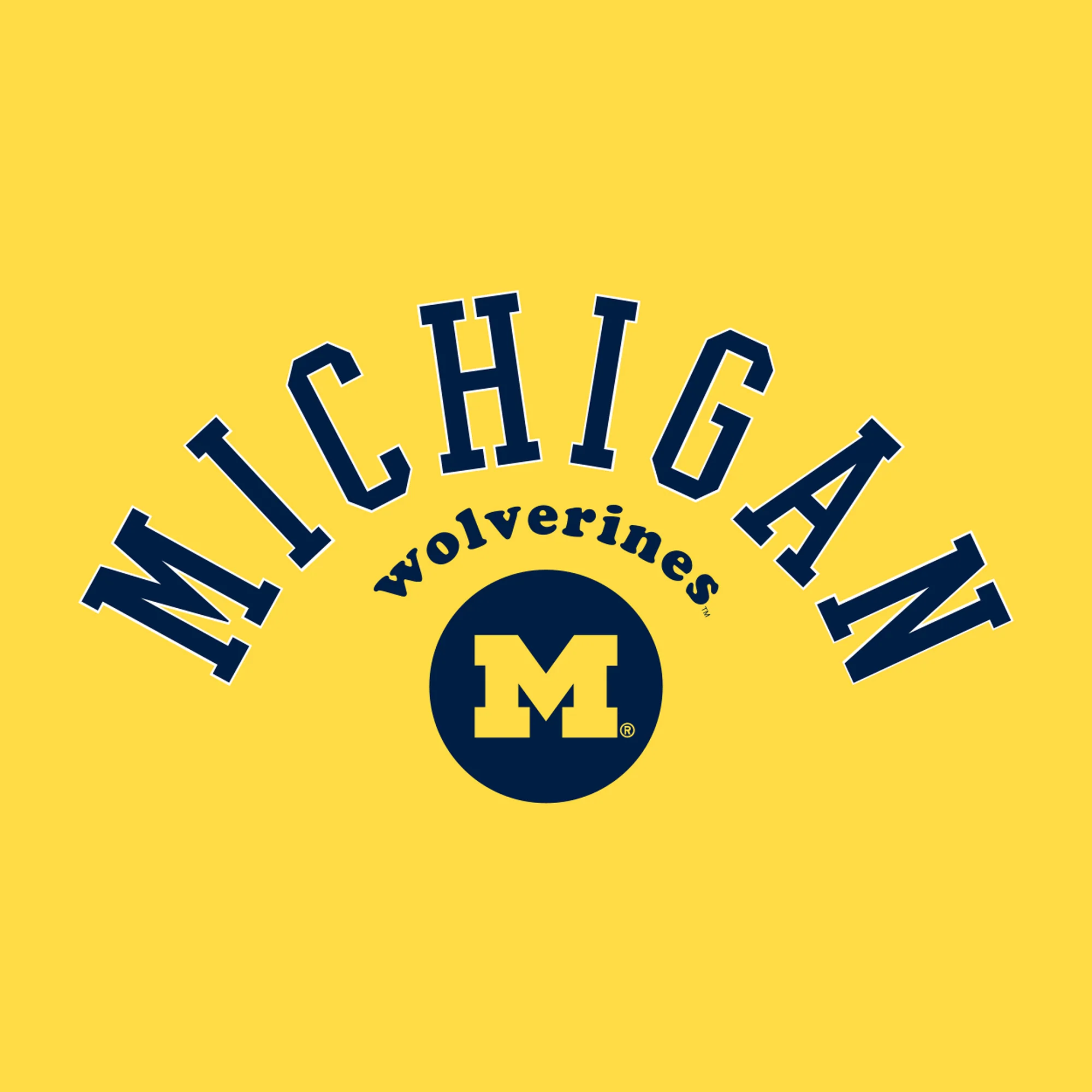 Michigan Old School Slam JA BTB Fleece Crewneck - Maize - Image 2