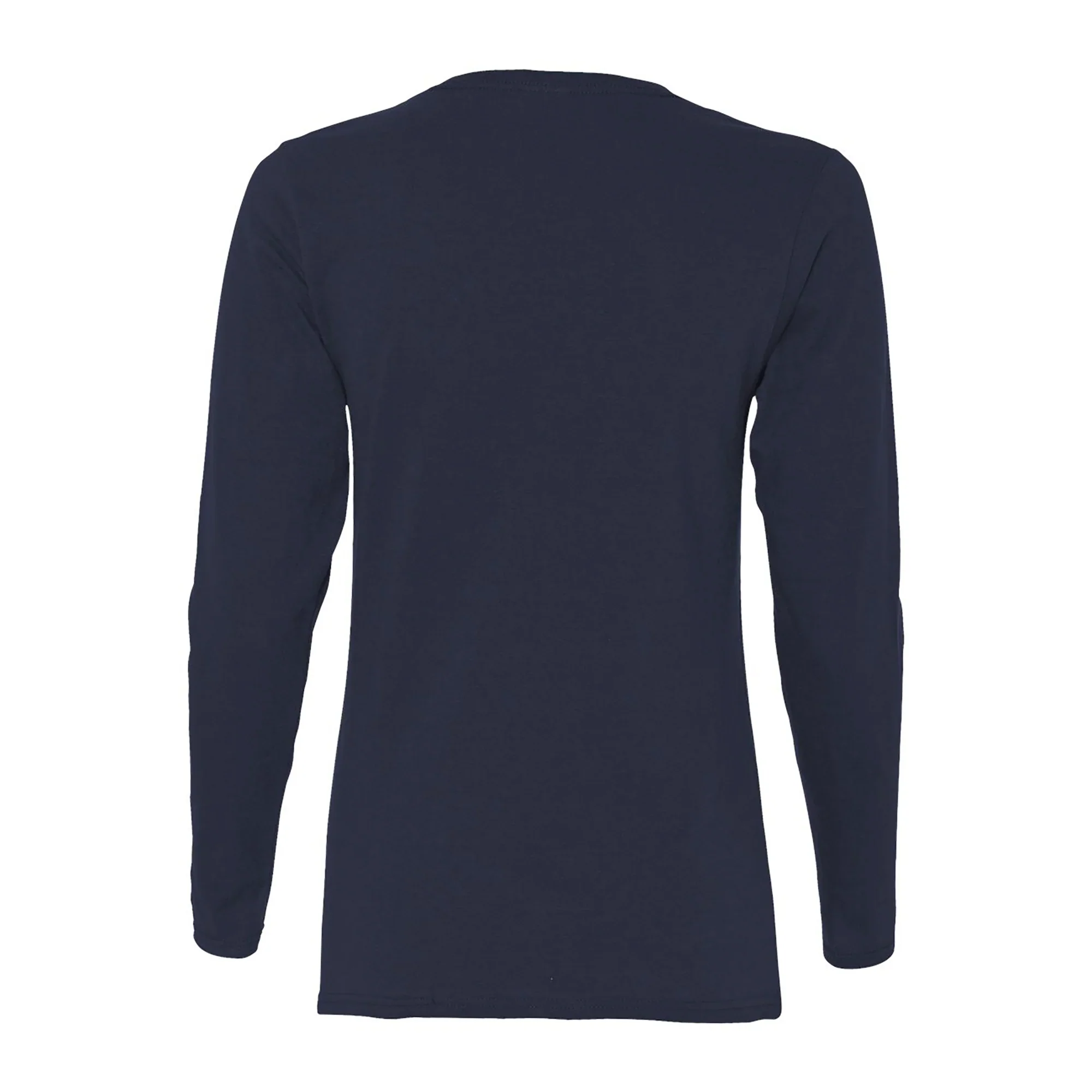 Michigan Plaid Circle Women's Long Sleeve - Navy - Image 5