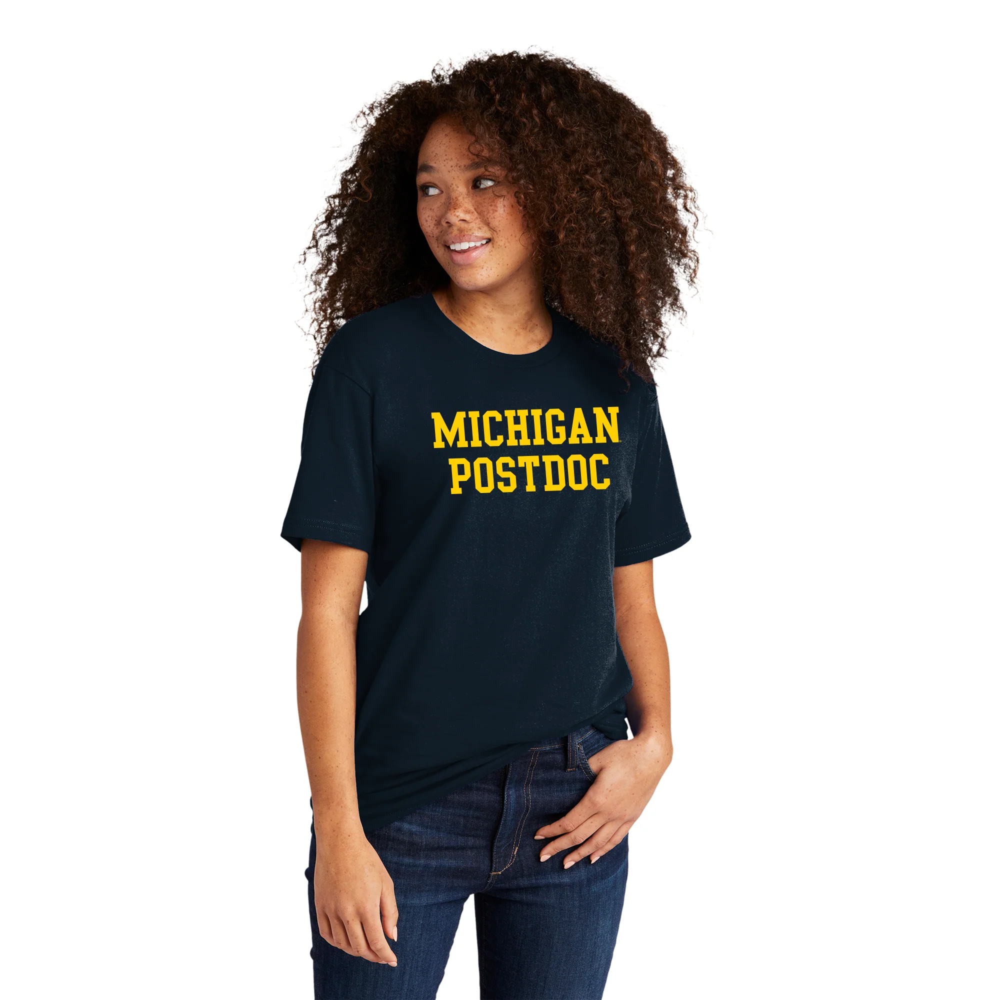 Michigan Postdoc NLA T-Shirt - Midnight Navy - Image 4