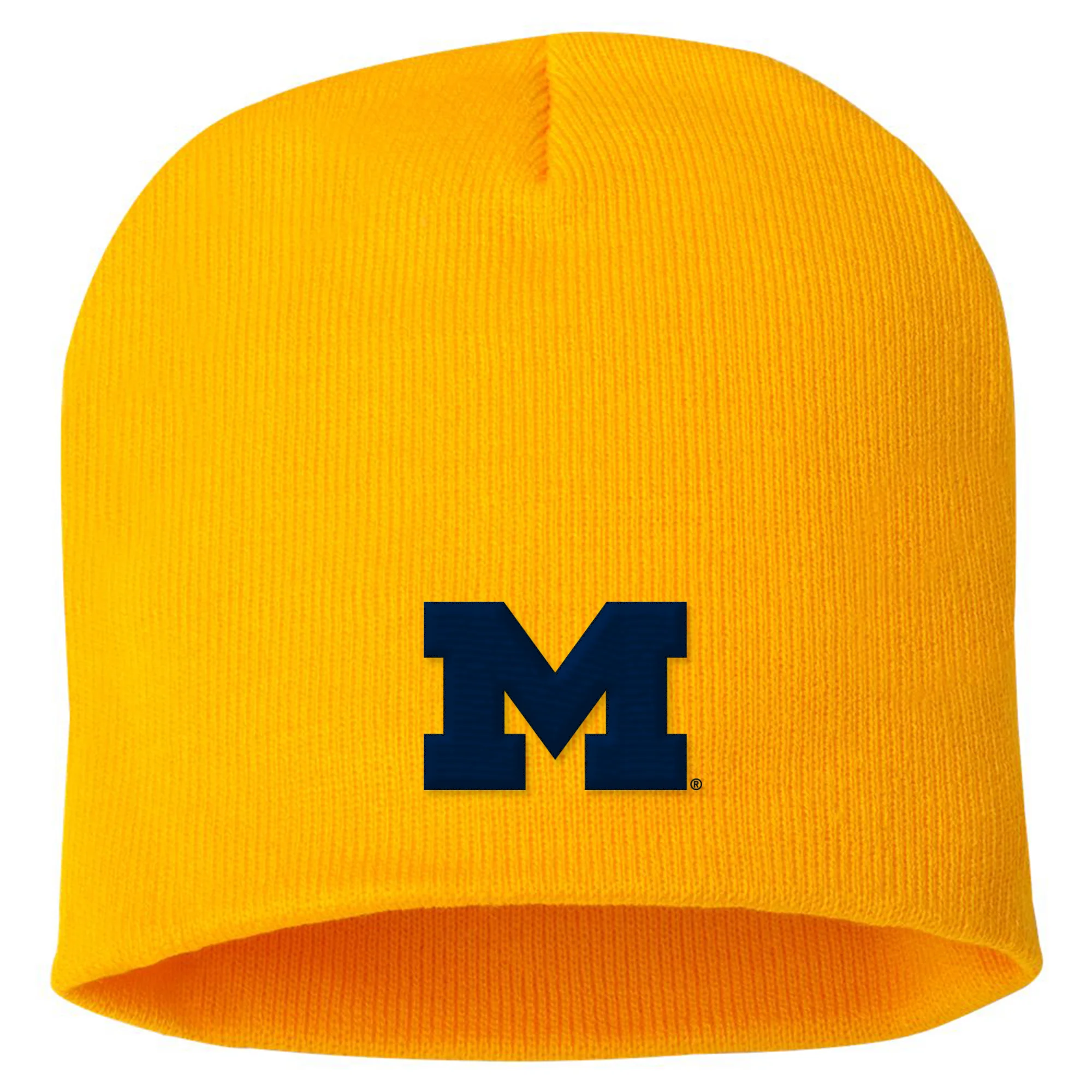 Michigan Primary Logo Solid Knit Beanie - Image 2