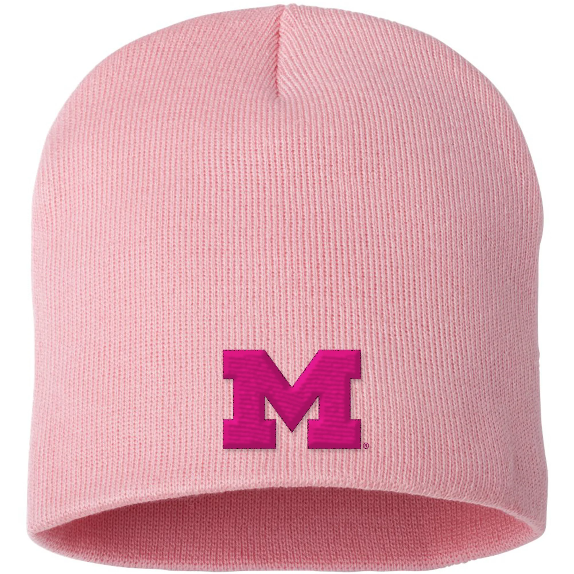 Michigan Primary Logo Solid Knit Beanie - Image 4
