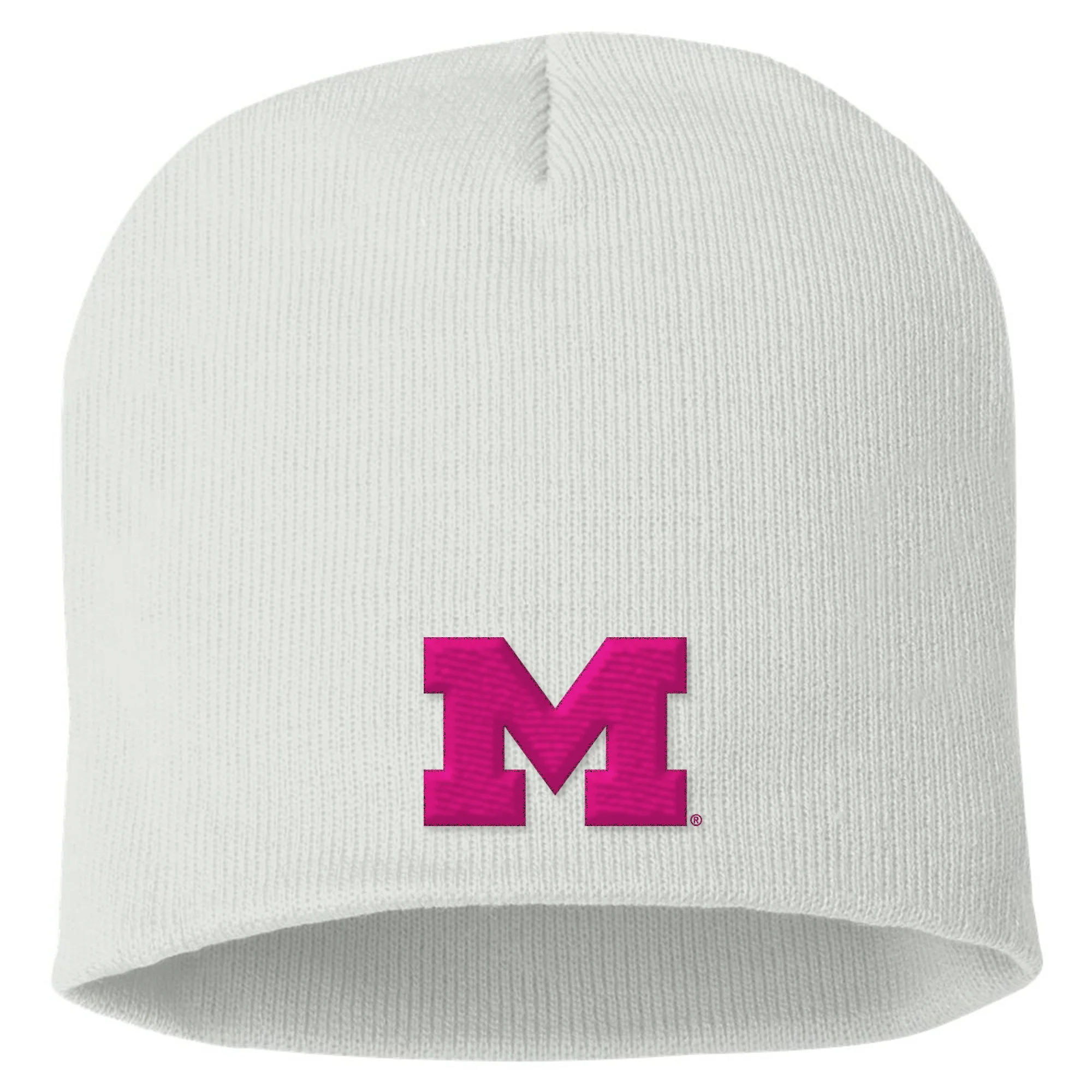 Michigan Primary Logo Solid Knit Beanie - Image 5