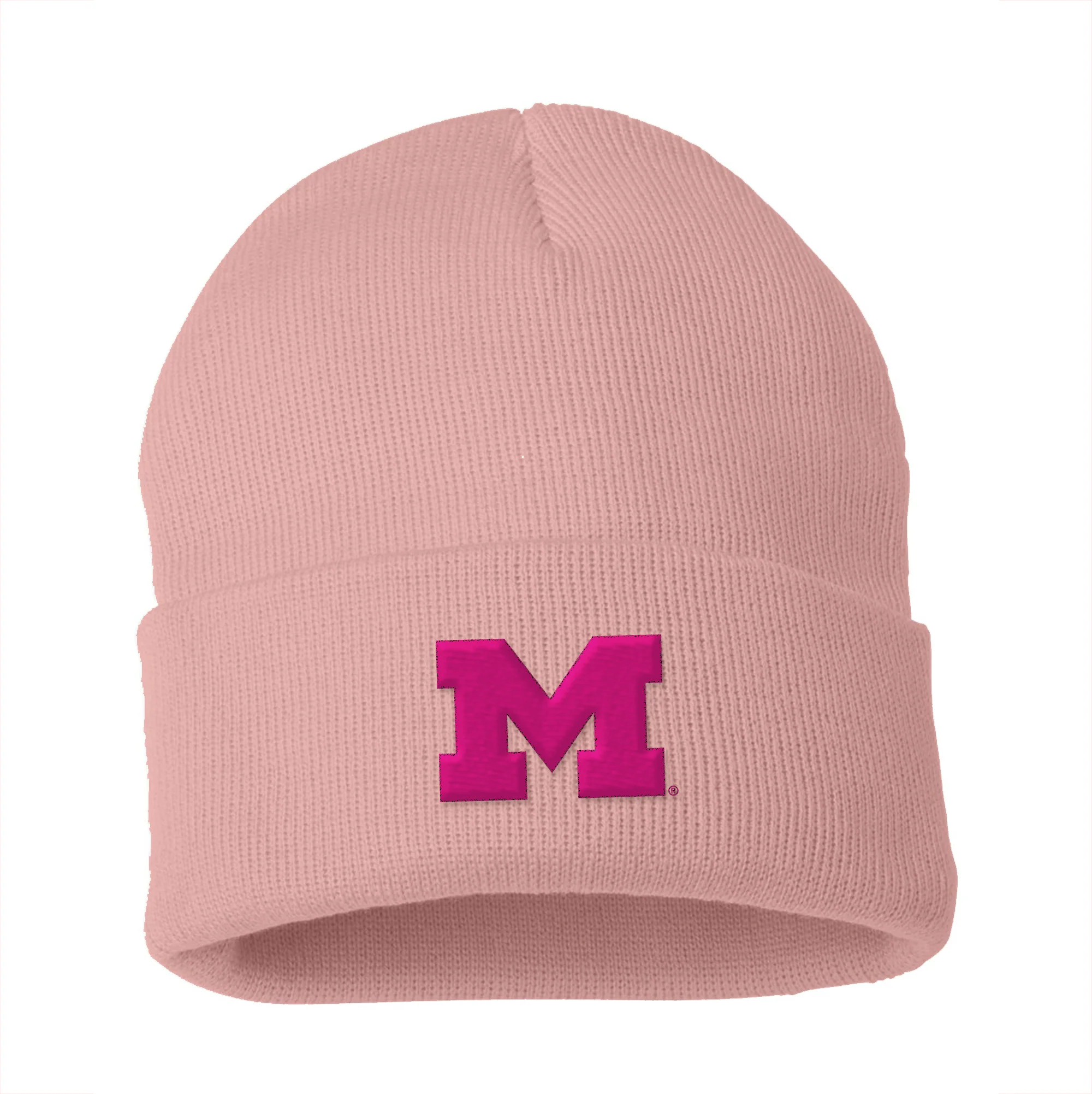 Michigan Primary Logo Solid Knit Cuffed Beanie - Image 4