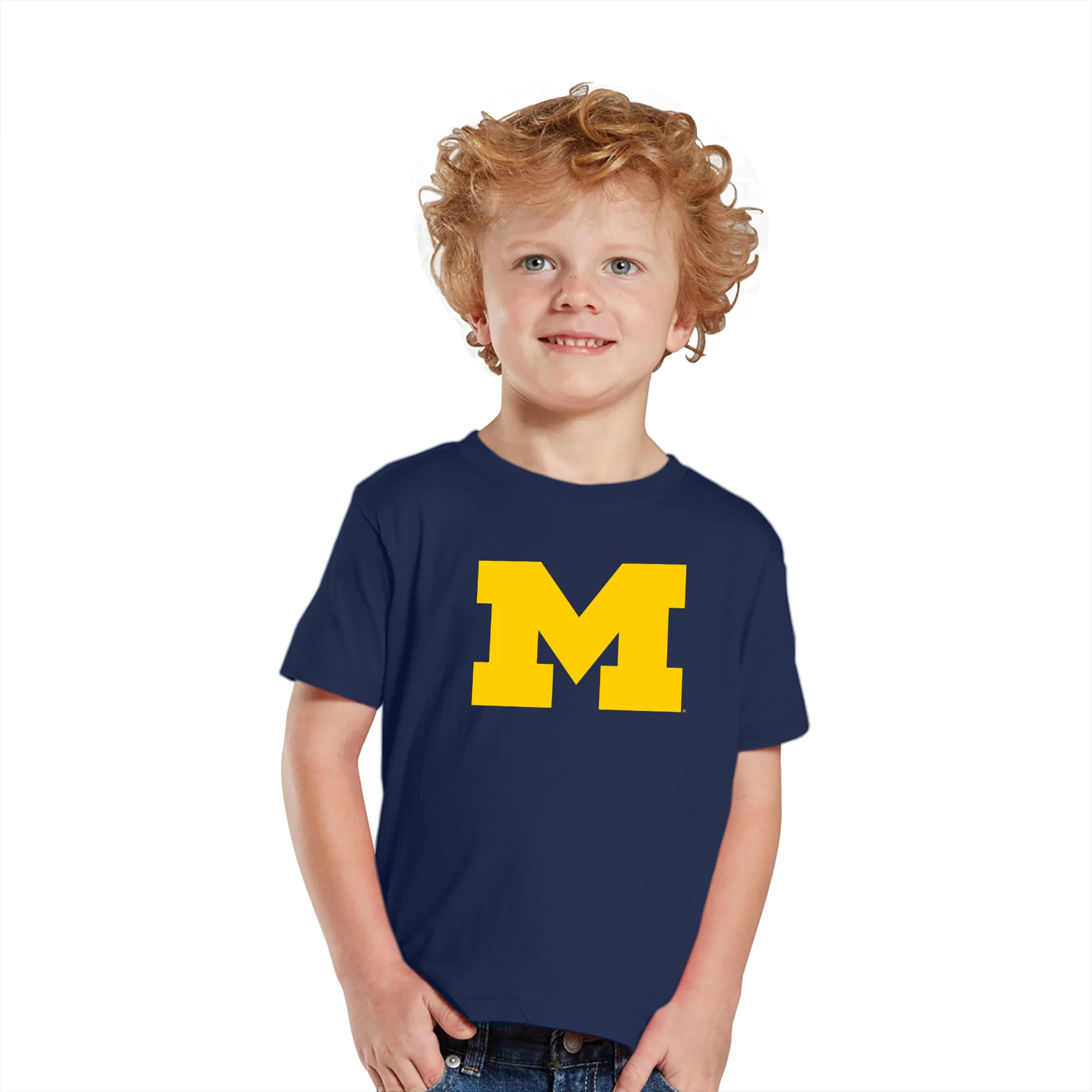 Primary Logo University of Michigan Toddler T Shirt - Navy - Image 4