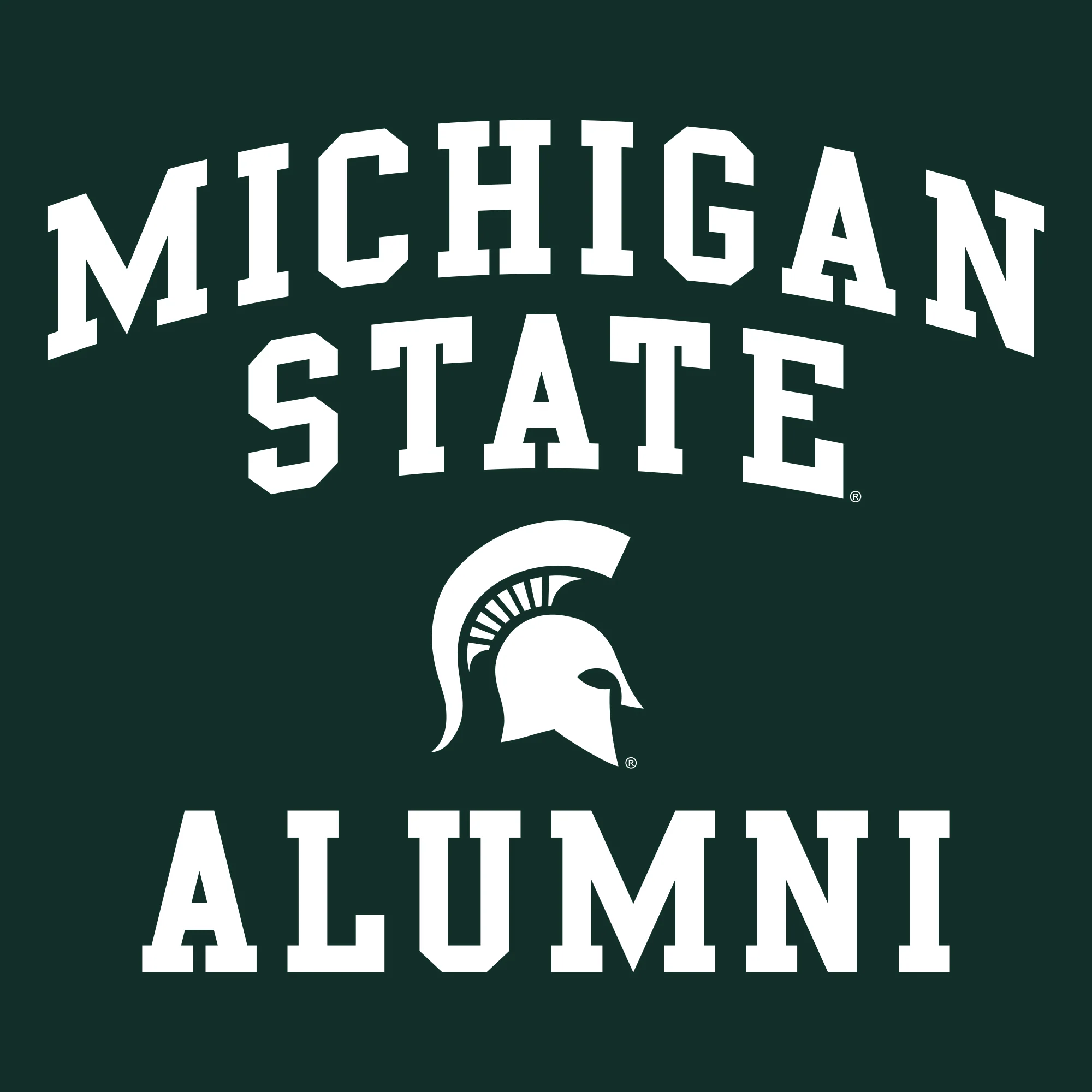 Michigan State Arch Logo Alumni T-Shirt - Forest - Image 2