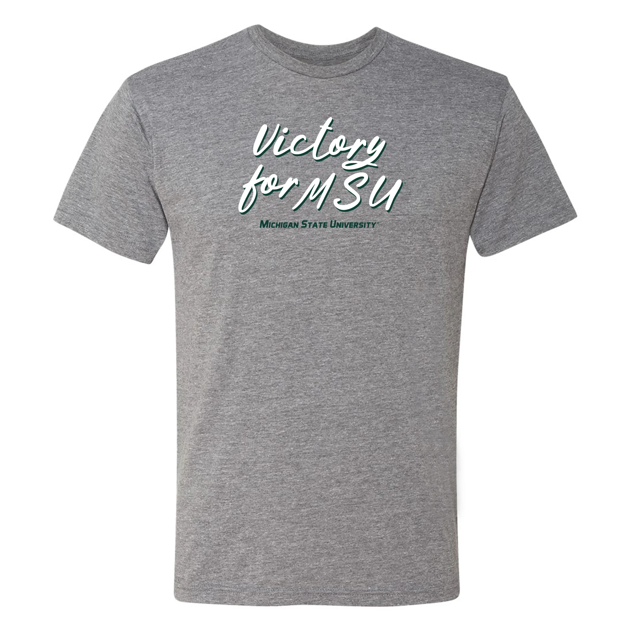 Michigan State Fight Song Script Triblend T-Shirt - Premium Heather