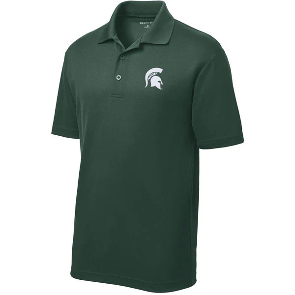 Michigan State Primary Logo LC Polo - Forest Green