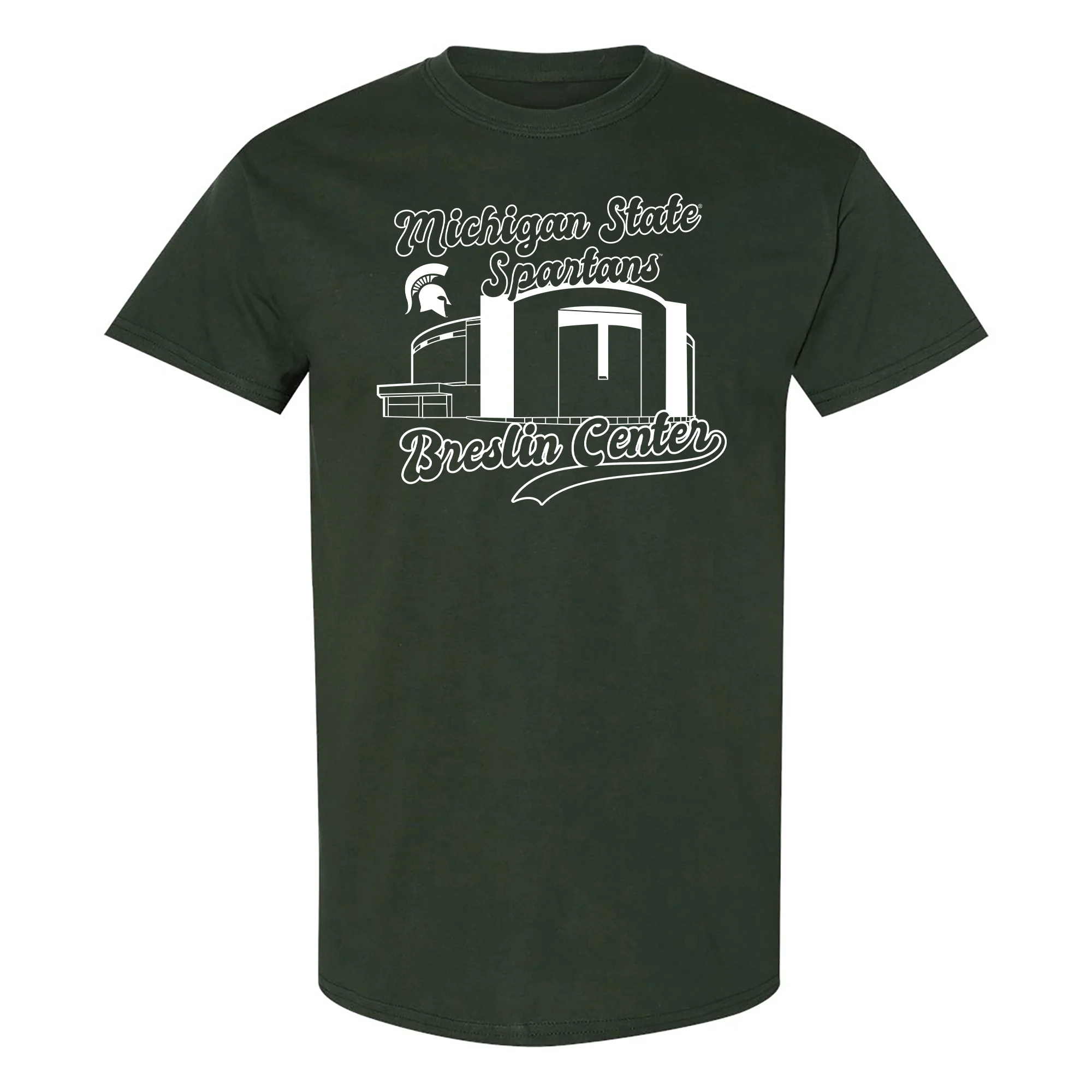 Michigan State Spartans Breslin Center T-Shirt - Forest
