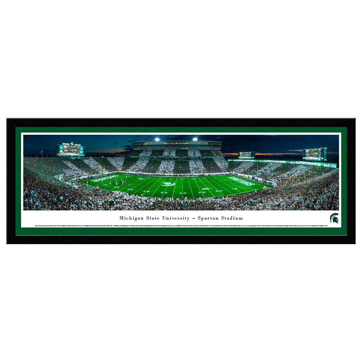 Blakeway Michigan State Spartans Football Stripe Panorama - Image 2