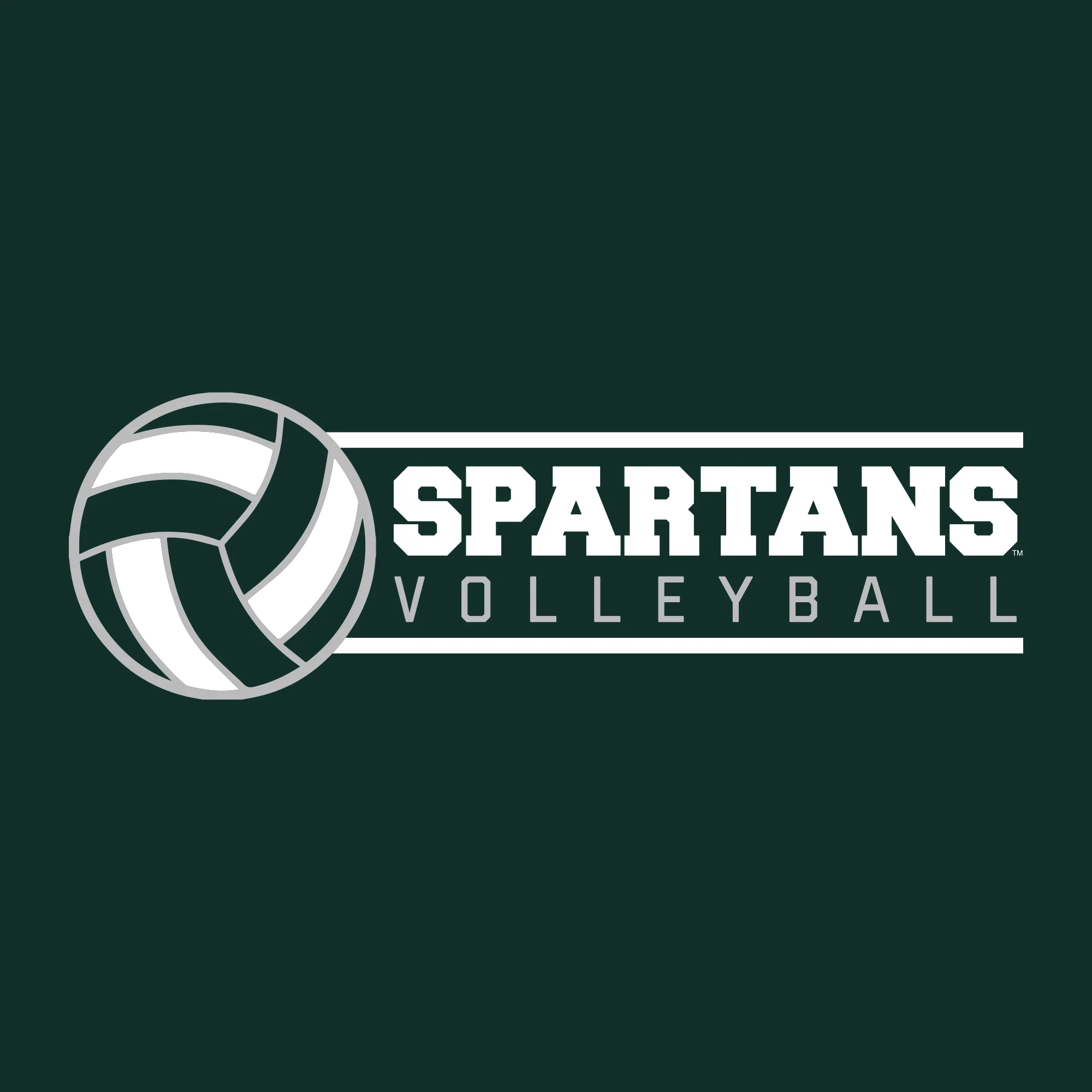 Michigan State Spartans Volleyball Spotlight T Shirt - Forest - Image 2