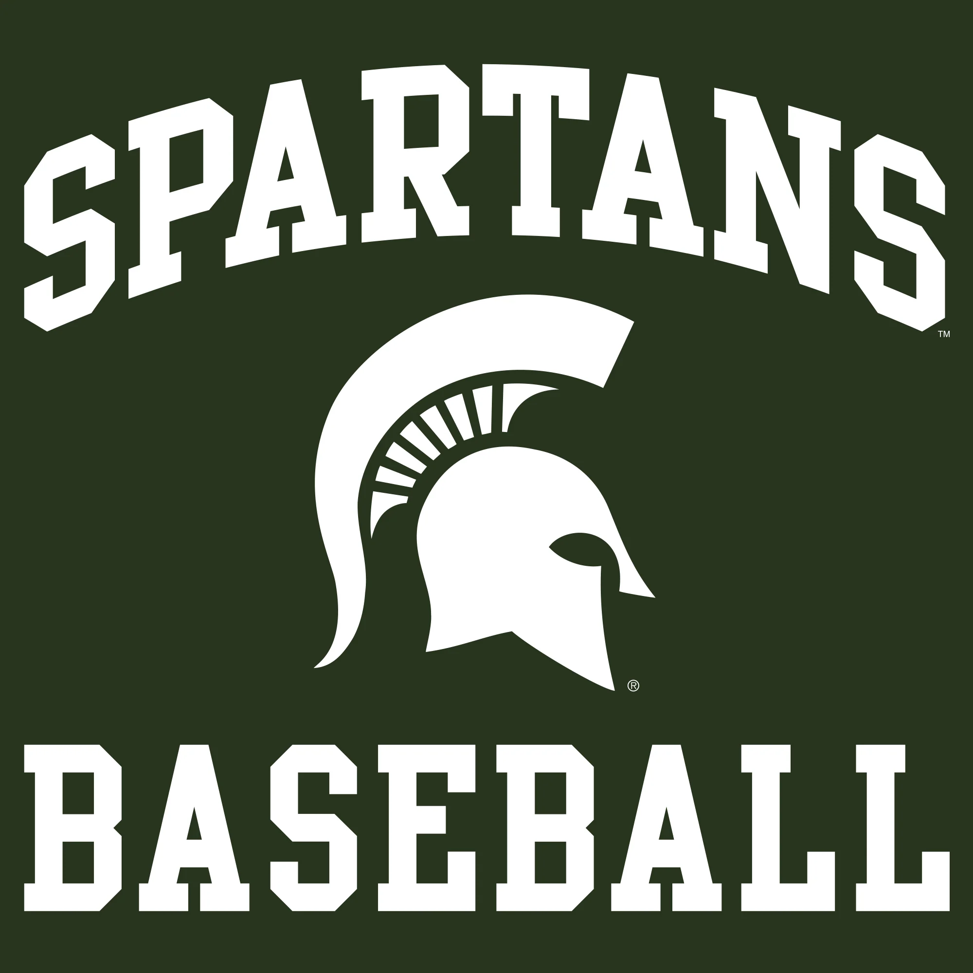 Michigan State University Spartans Arch Logo Baseball Hoodie - Forest - Image 2