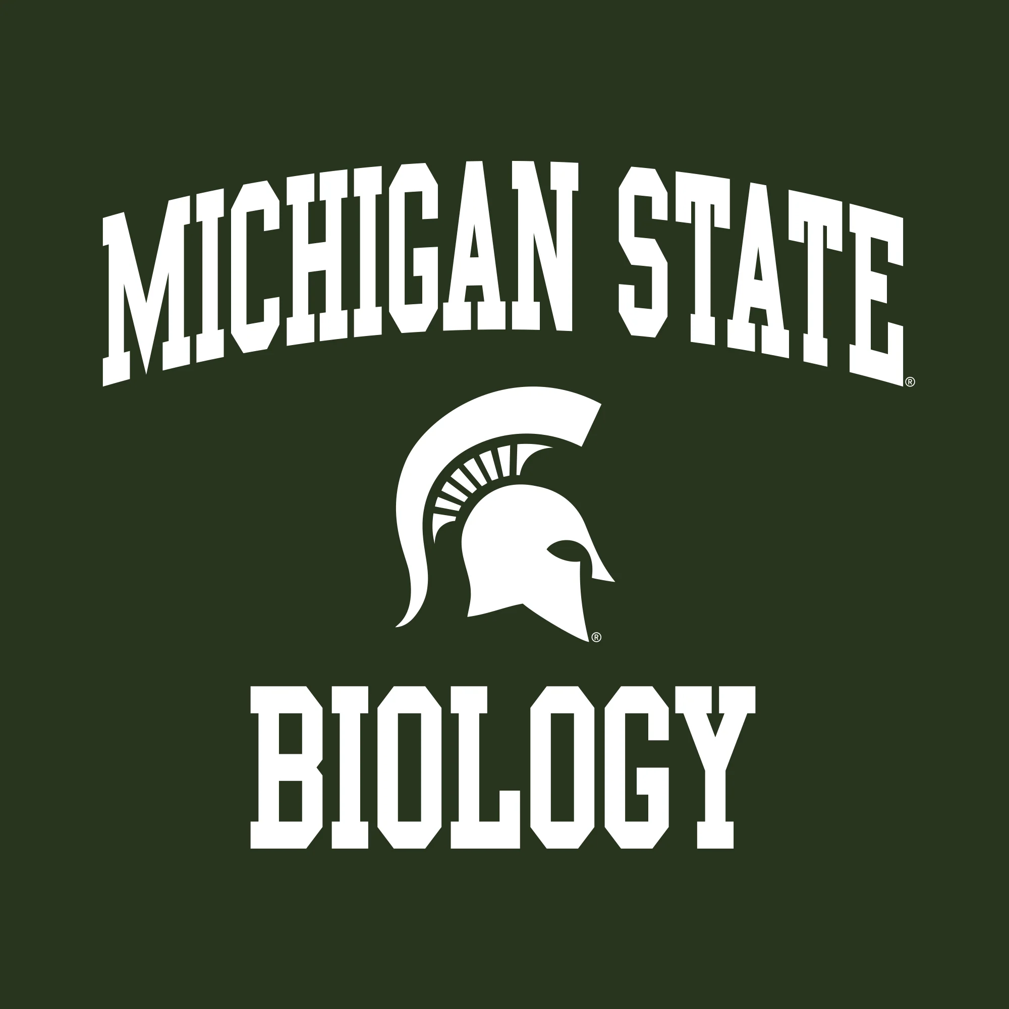 Michigan State University Spartans Arch Logo Biology Short Sleeve T-Shirt - Forest - Image 2