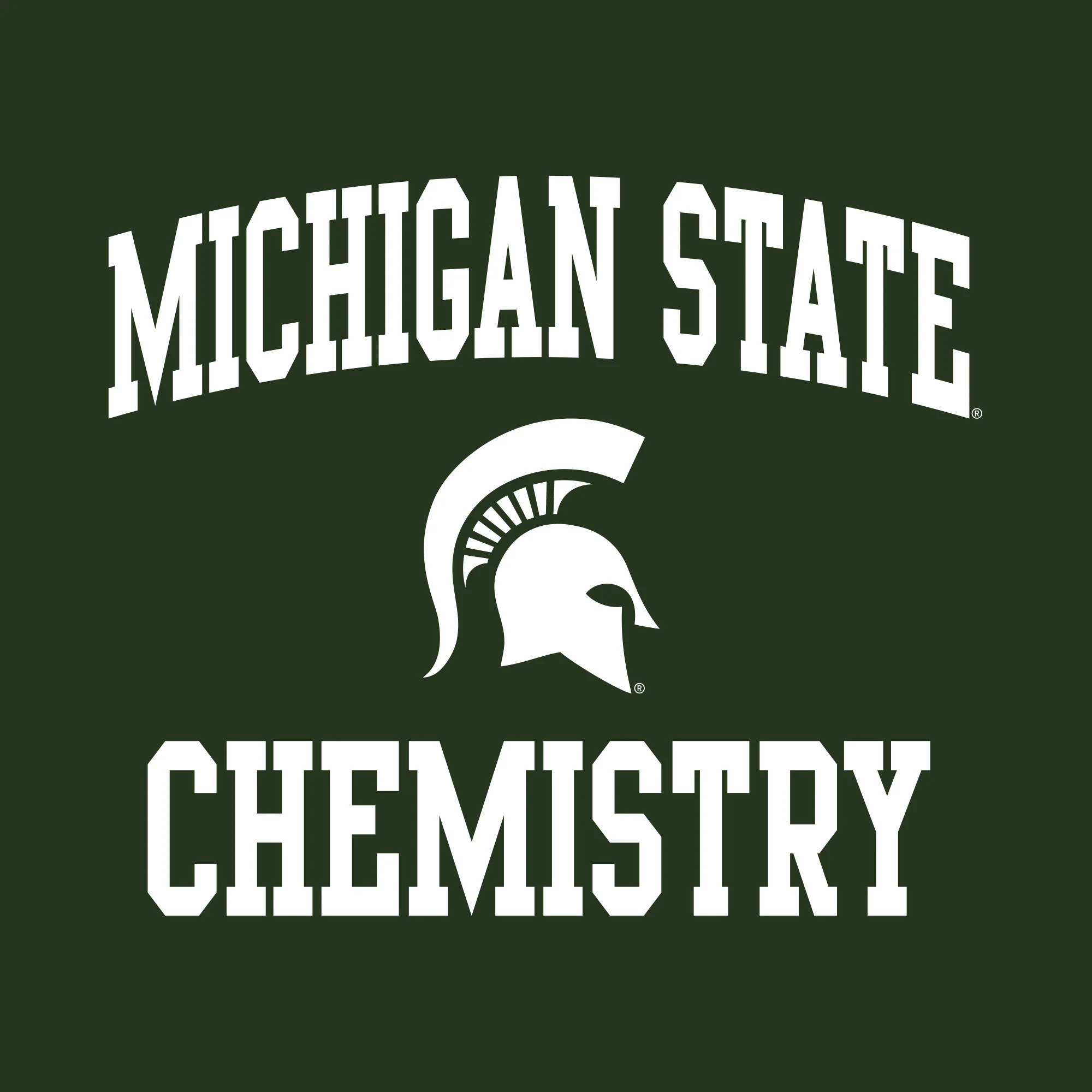 Michigan State University Spartans Arch Logo Chemistry Short Sleeve T-Shirt - Forest - Image 2