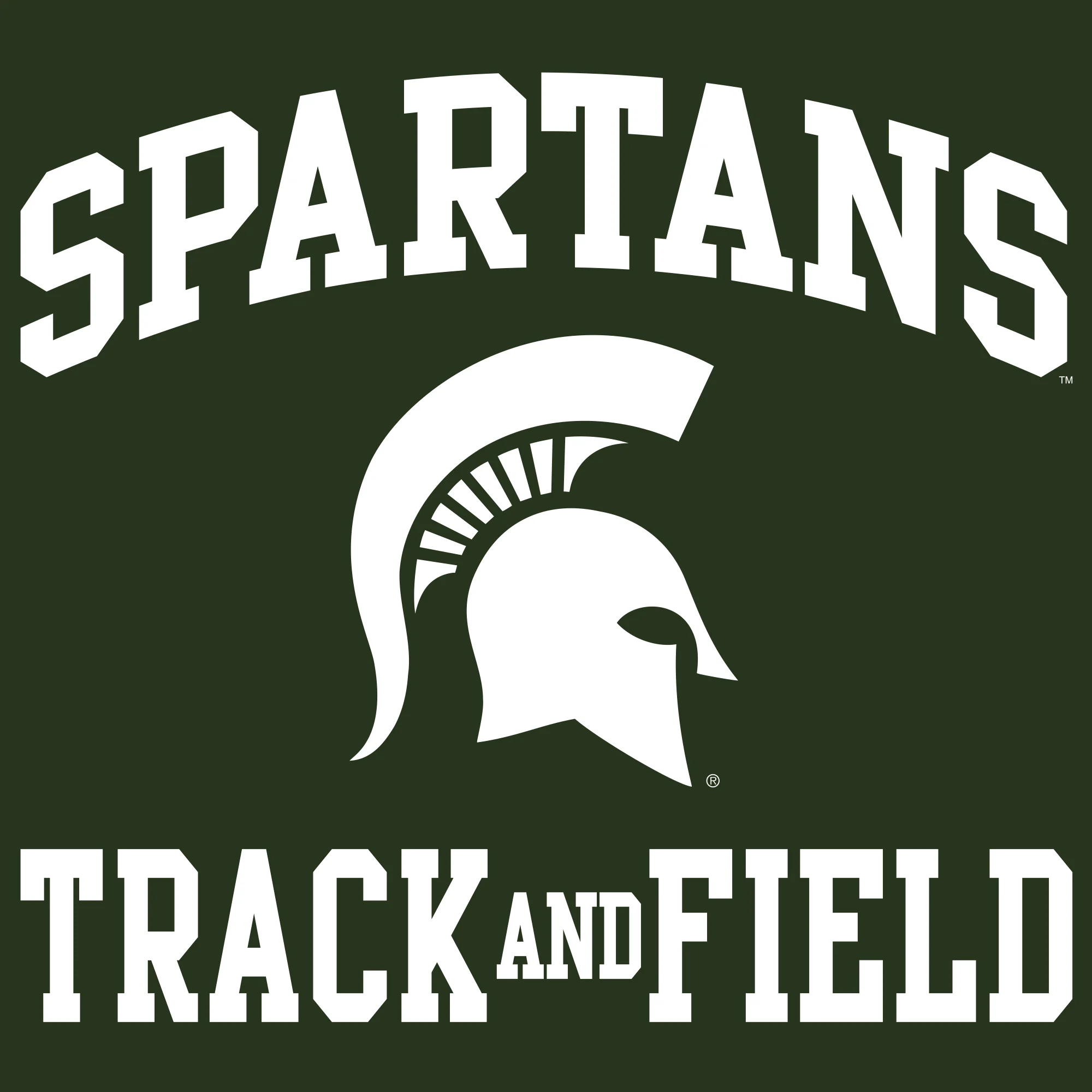 Michigan State University Spartans Arch Logo Track & Field Hoodie - Forest - Image 2