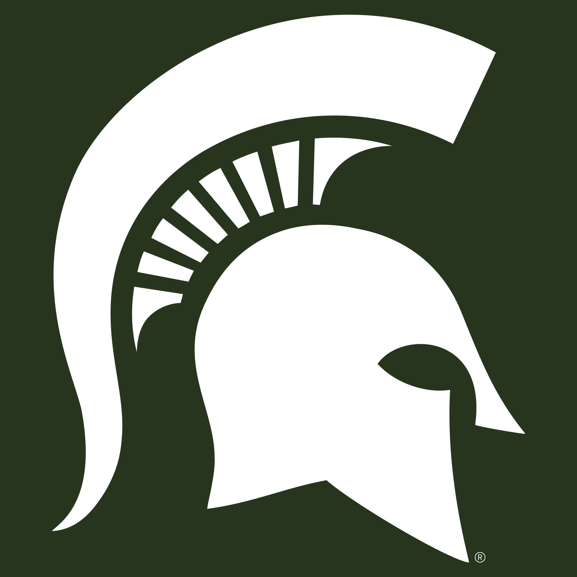 Michigan State University Spartans Front Back Print Short Sleeve T Shirt - Forest - Image 4