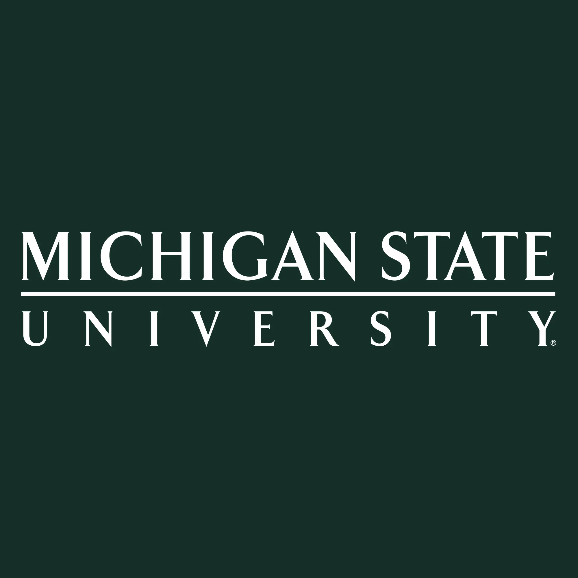 Michigan State University Spartans Institutional Logo Short Sleeve T-Shirt - Forest - Image 2