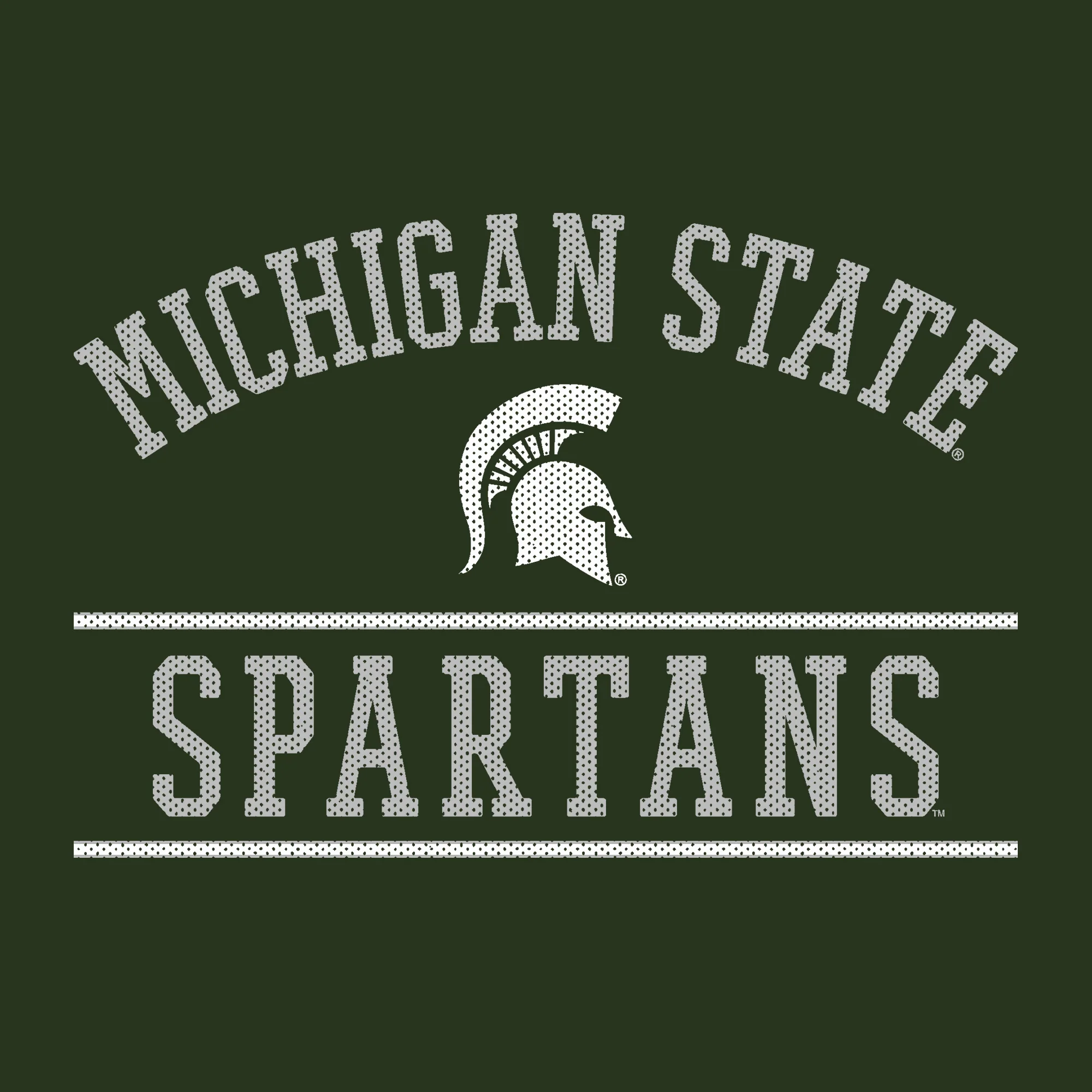 Michigan State University Spartans Mesh Arch Hoodie - Forest - Image 2