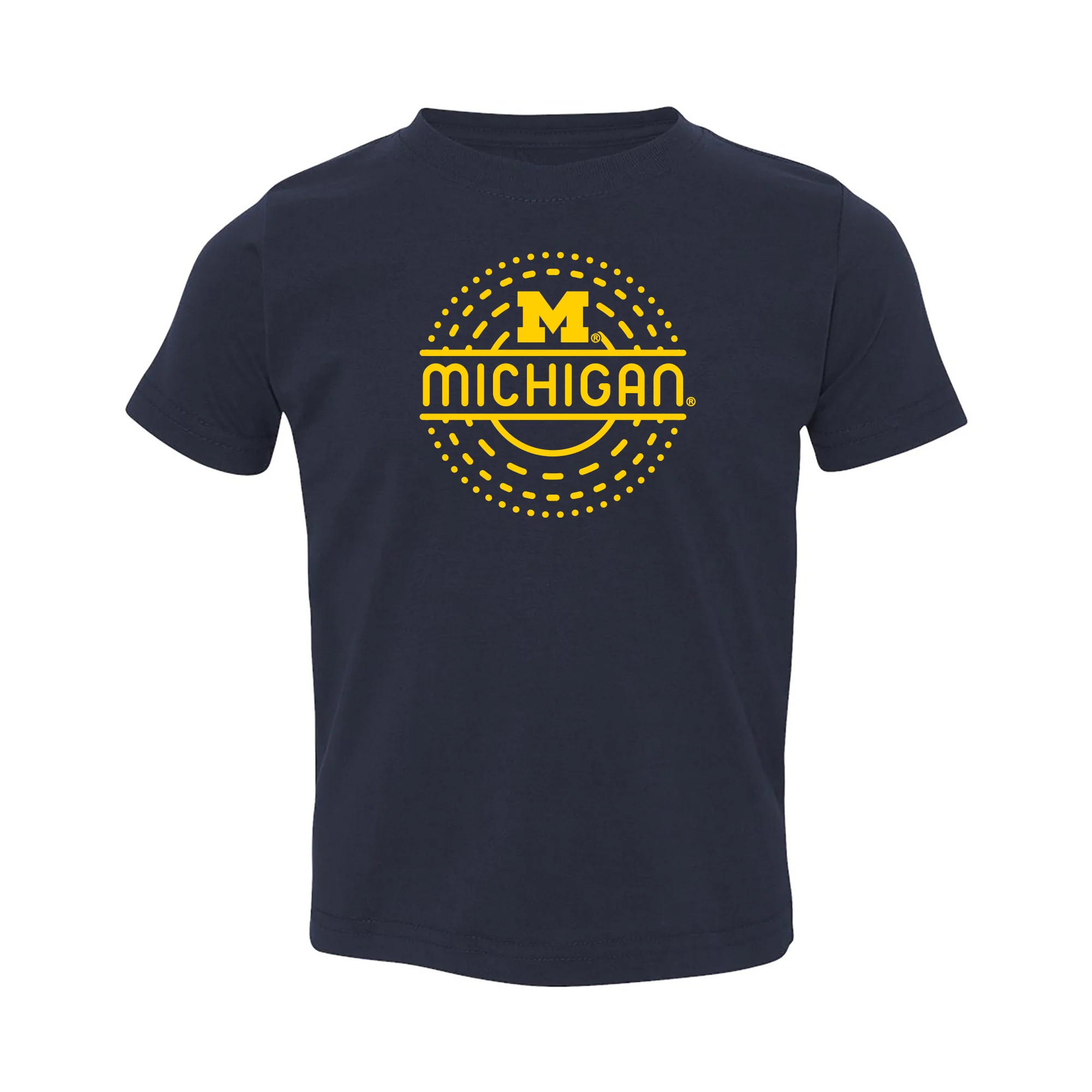 Michigan Sunny Circle Toddler T-Shirt - Navy