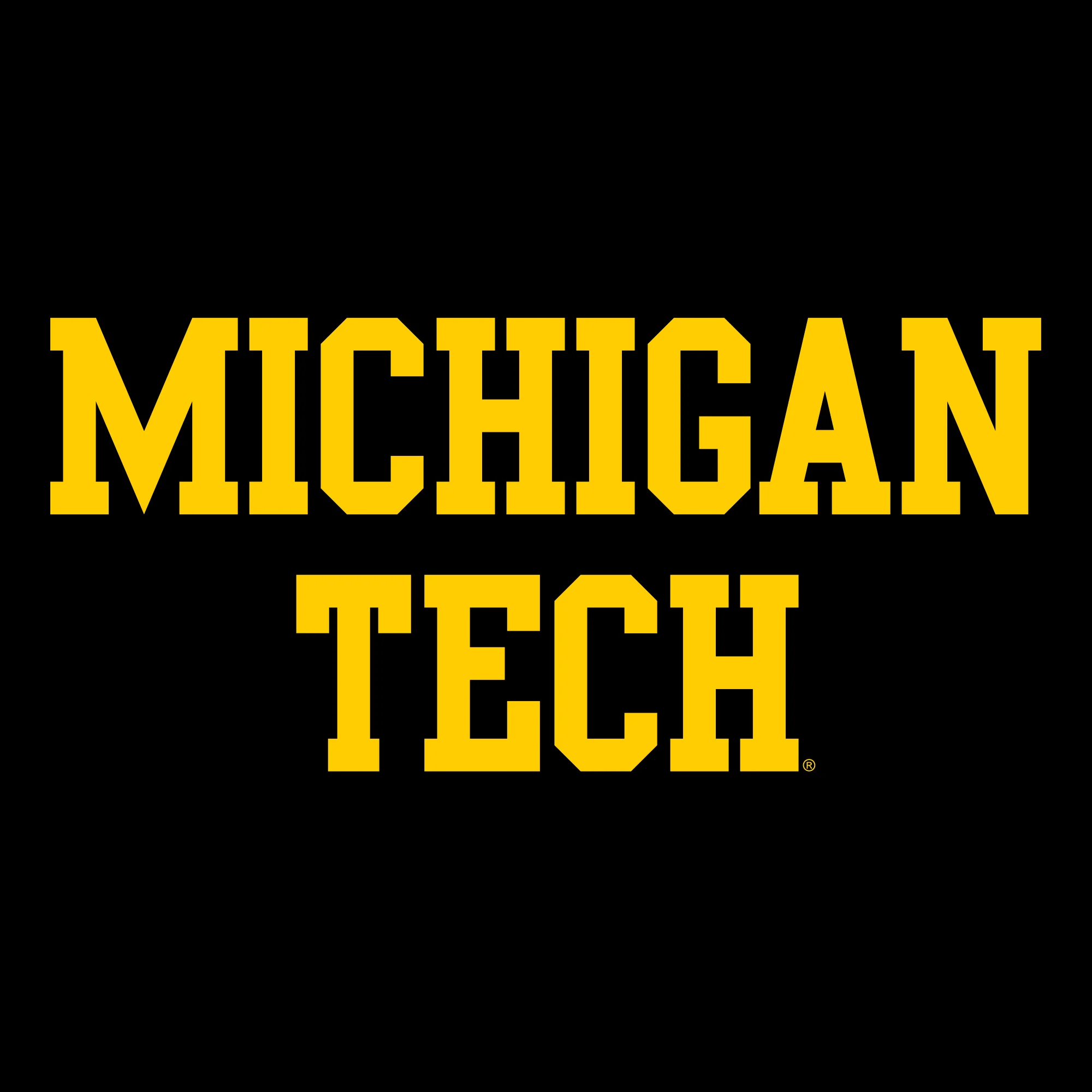 Michigan Technological University Huskies Basic Block Cotton Hoodie - Black - Image 2