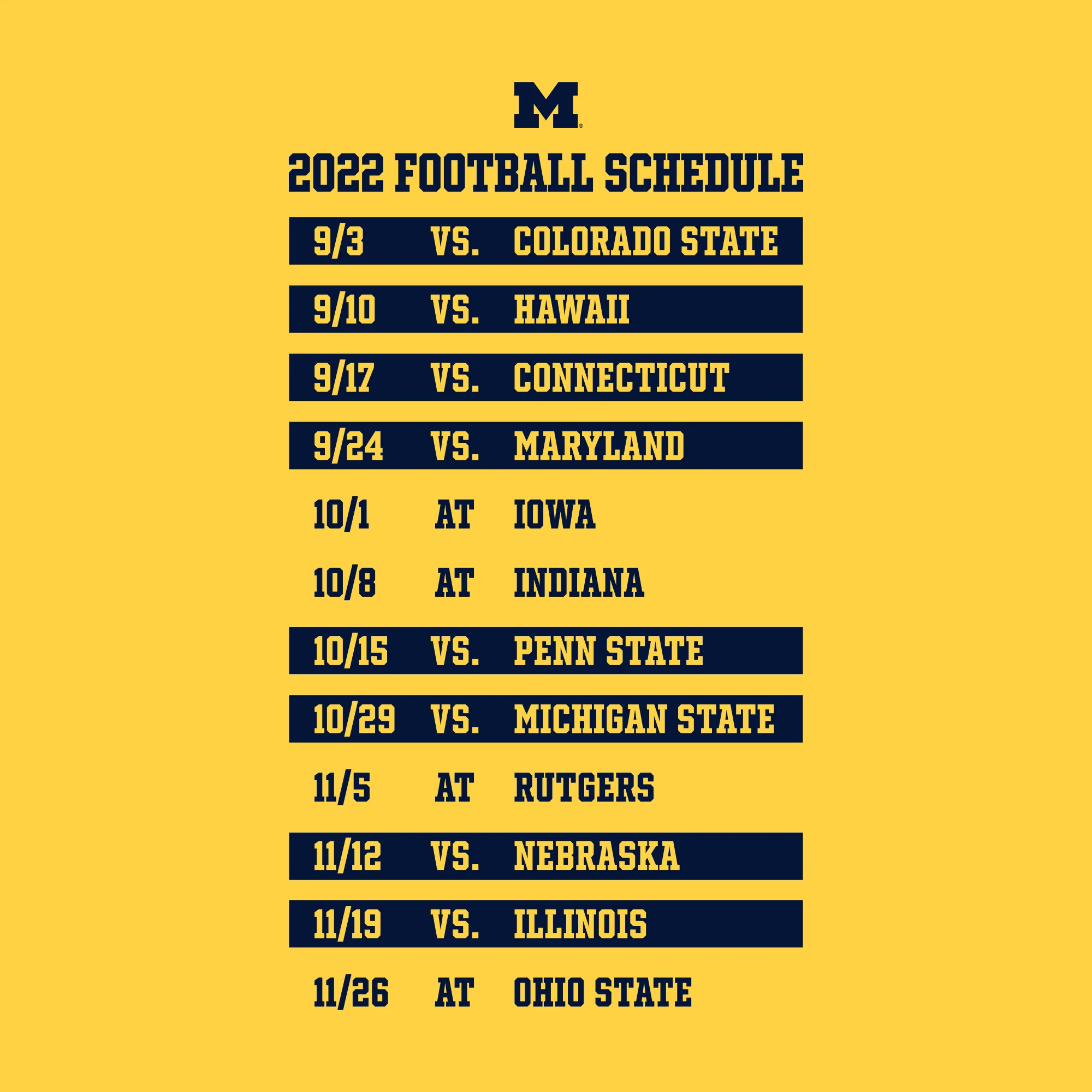 Michigan 2022 Throwback Season Tee - Winning Streak Edition - Daisy - Image 3