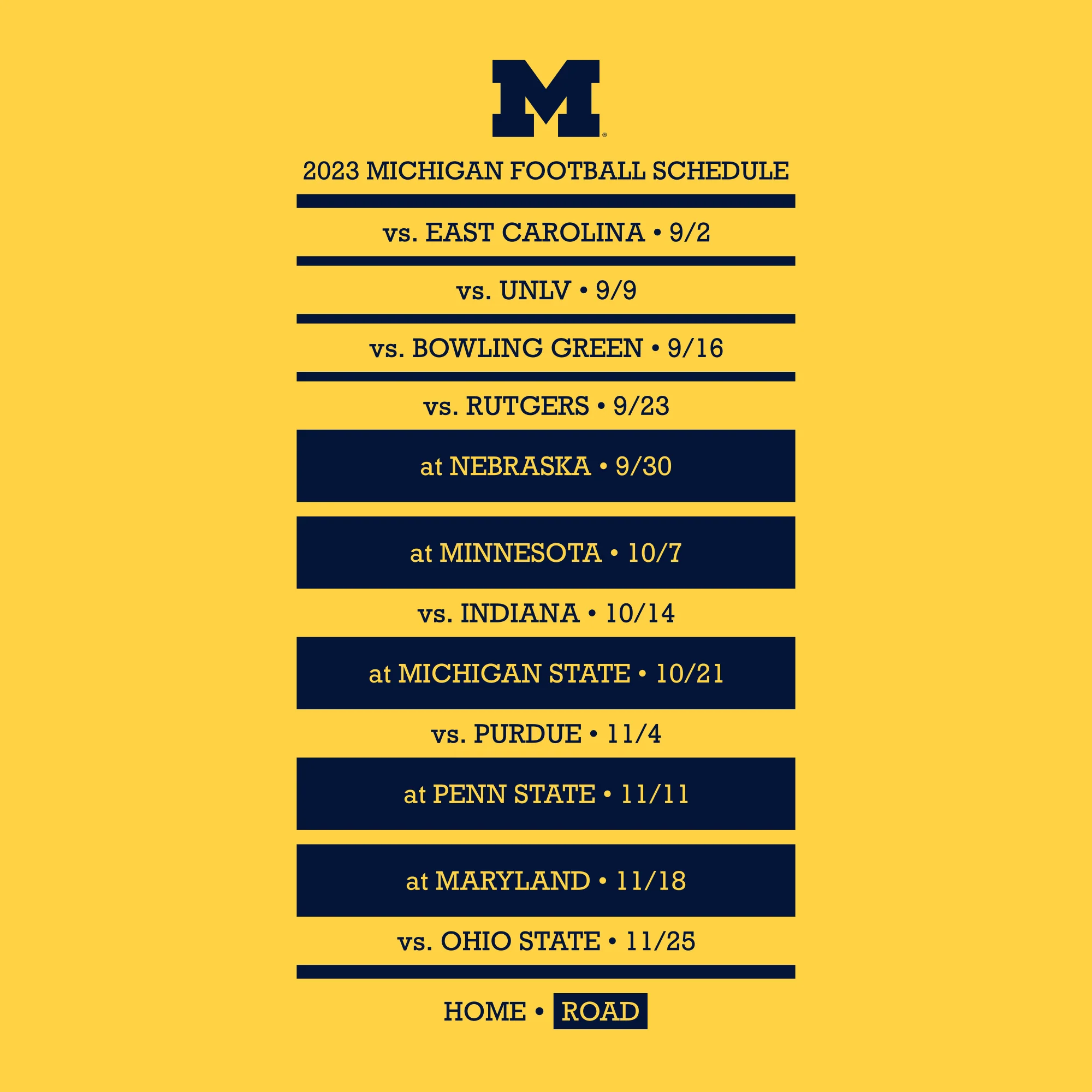 Michigan 2023 Throwback Season Tee - Winning Streak Edition - Daisy - Image 3