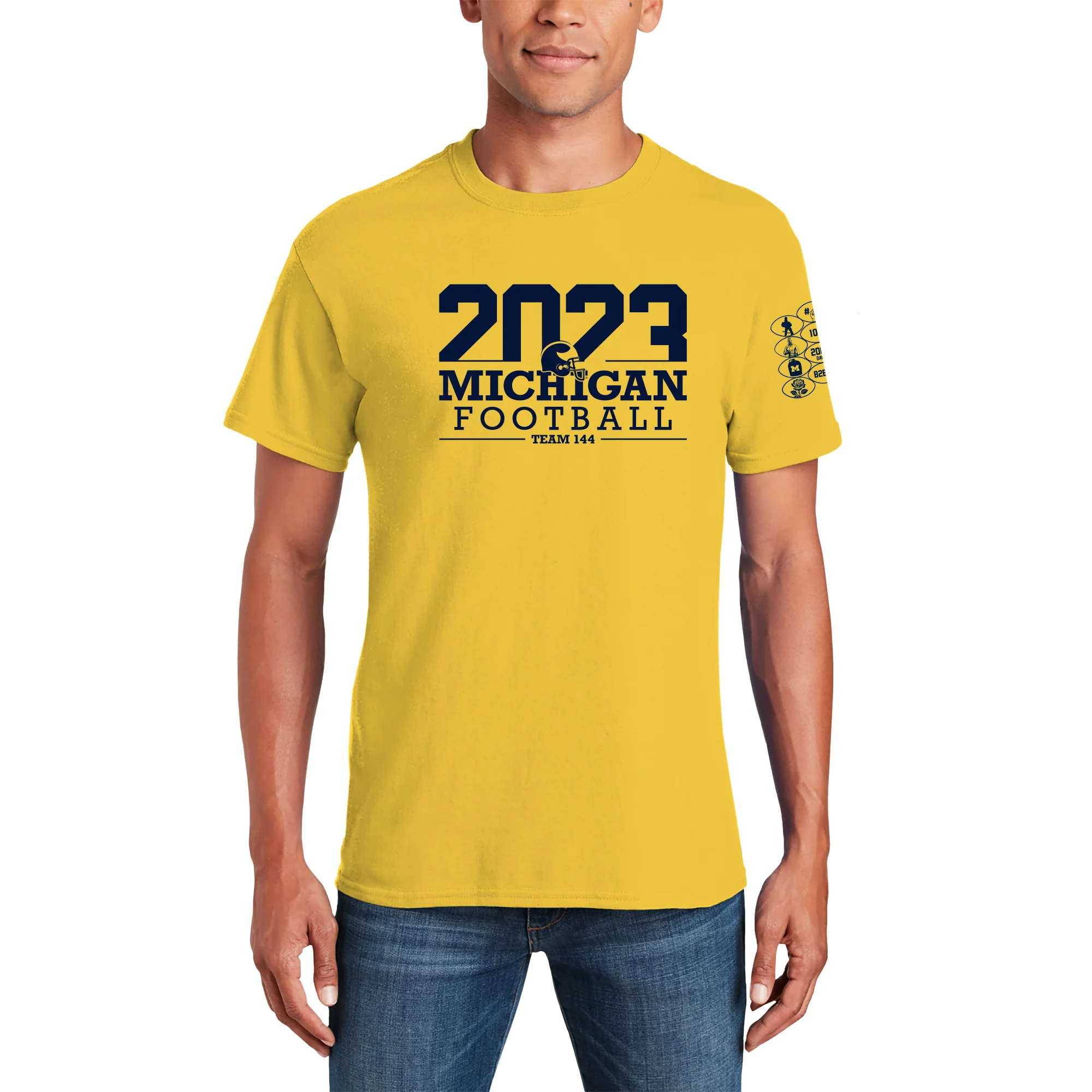 Michigan 2023 Throwback Season Tee - Winning Streak Edition - Daisy - Image 5