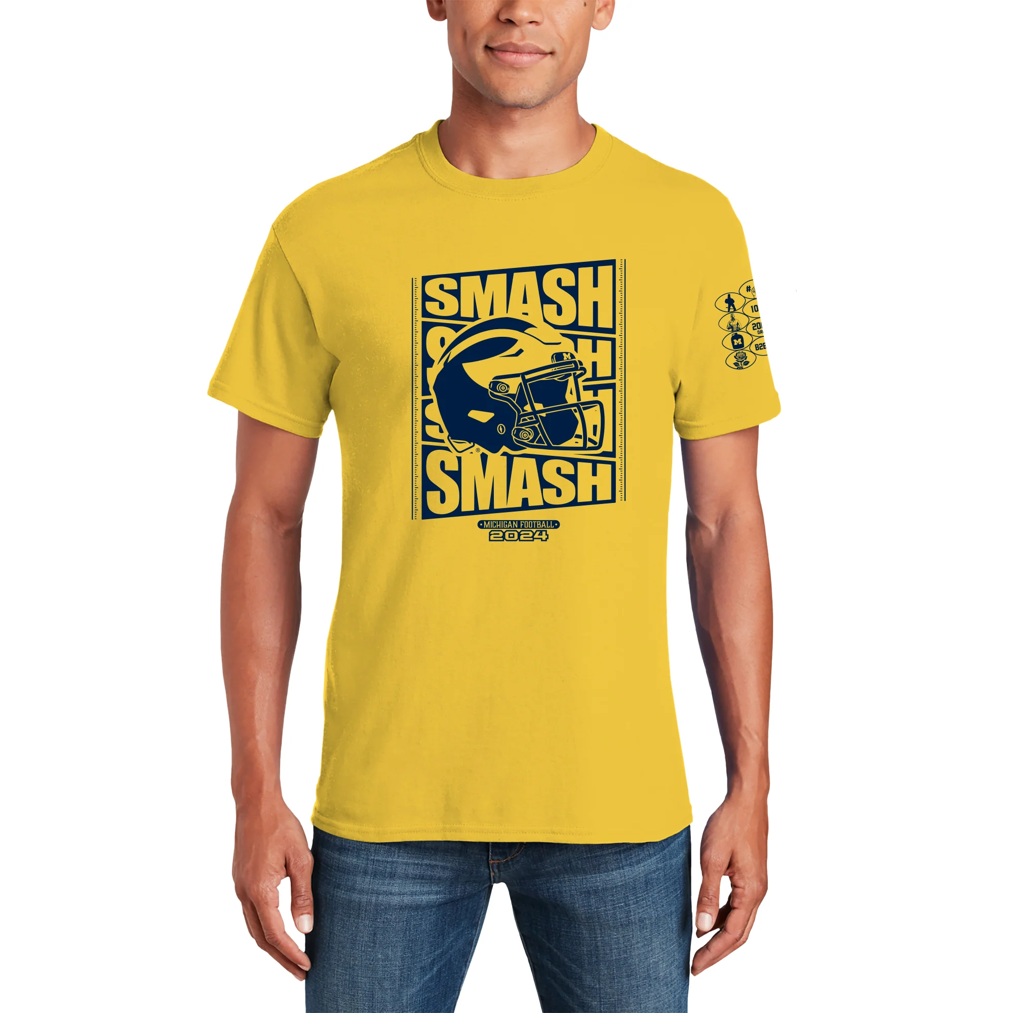 Michigan 2024 Throwback Season Tee - Winning Streak Edition - Daisy - Image 5