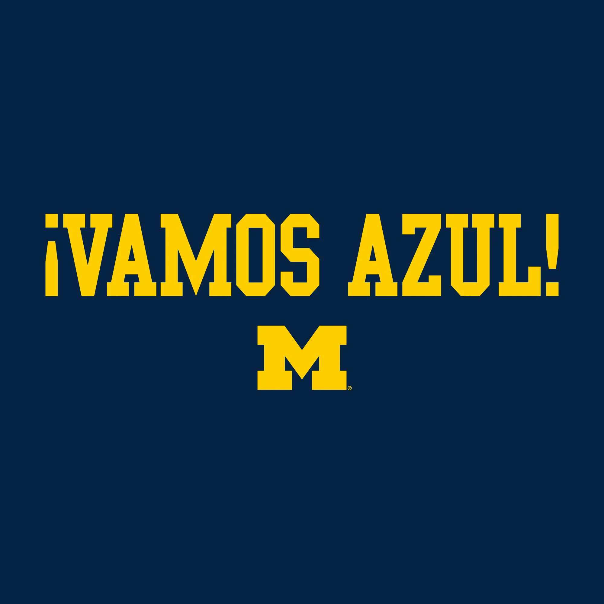 Michigan Vamos Azul Long Sleeve - Navy - Image 2