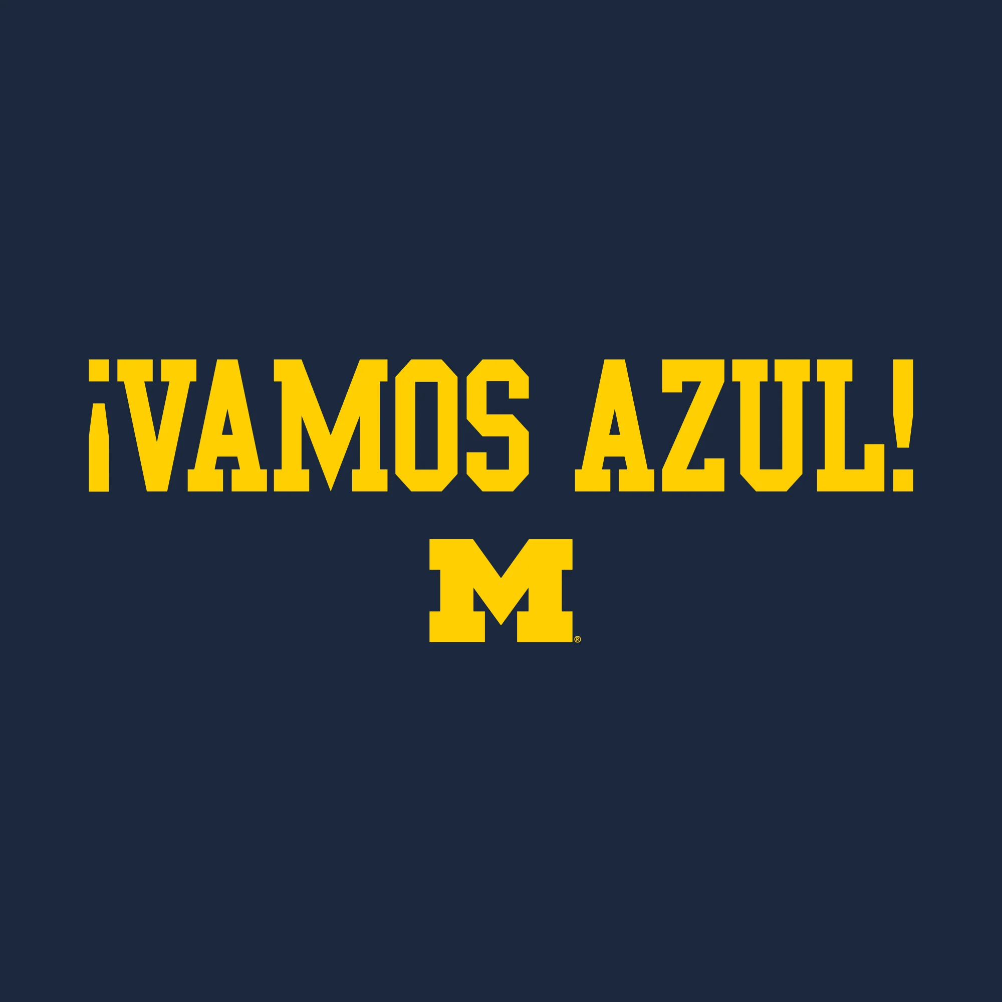 Michigan Vamos Azul NLA T-Shirt - Midnight Navy - Image 2