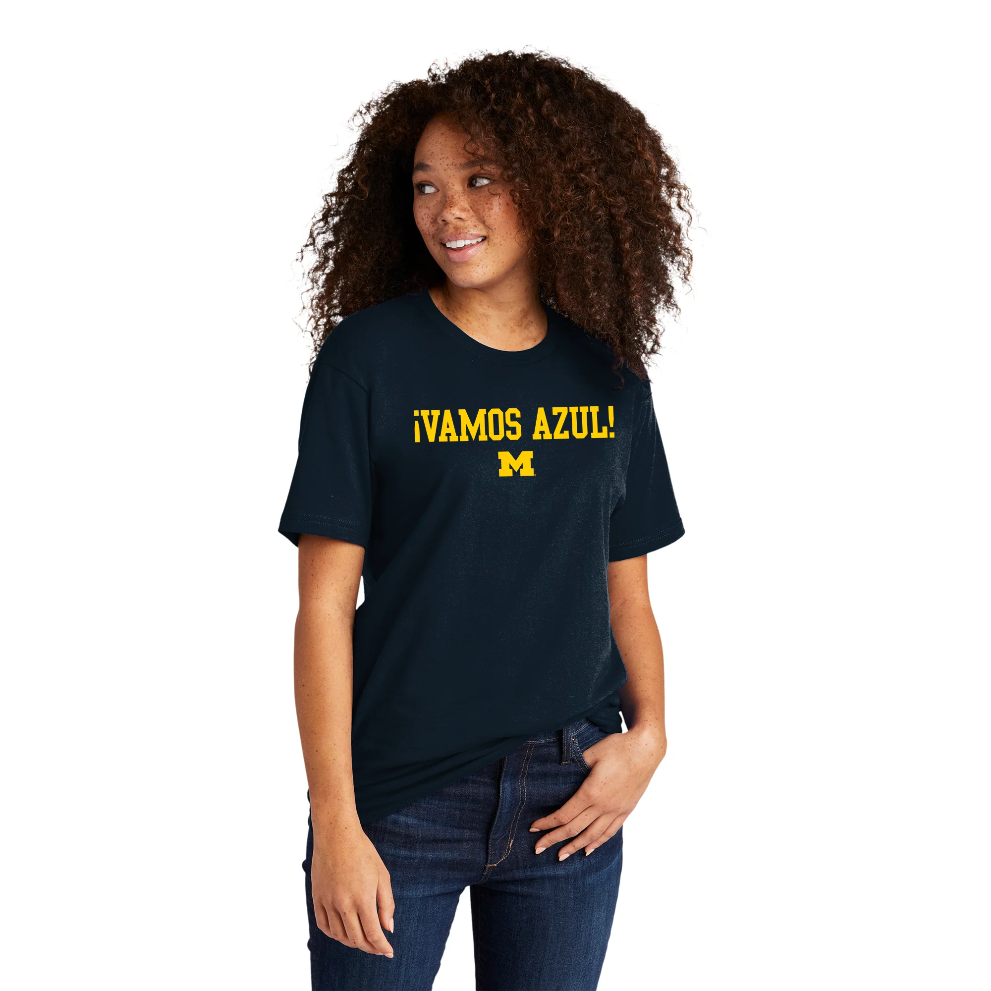 Michigan Vamos Azul NLA T-Shirt - Midnight Navy - Image 4