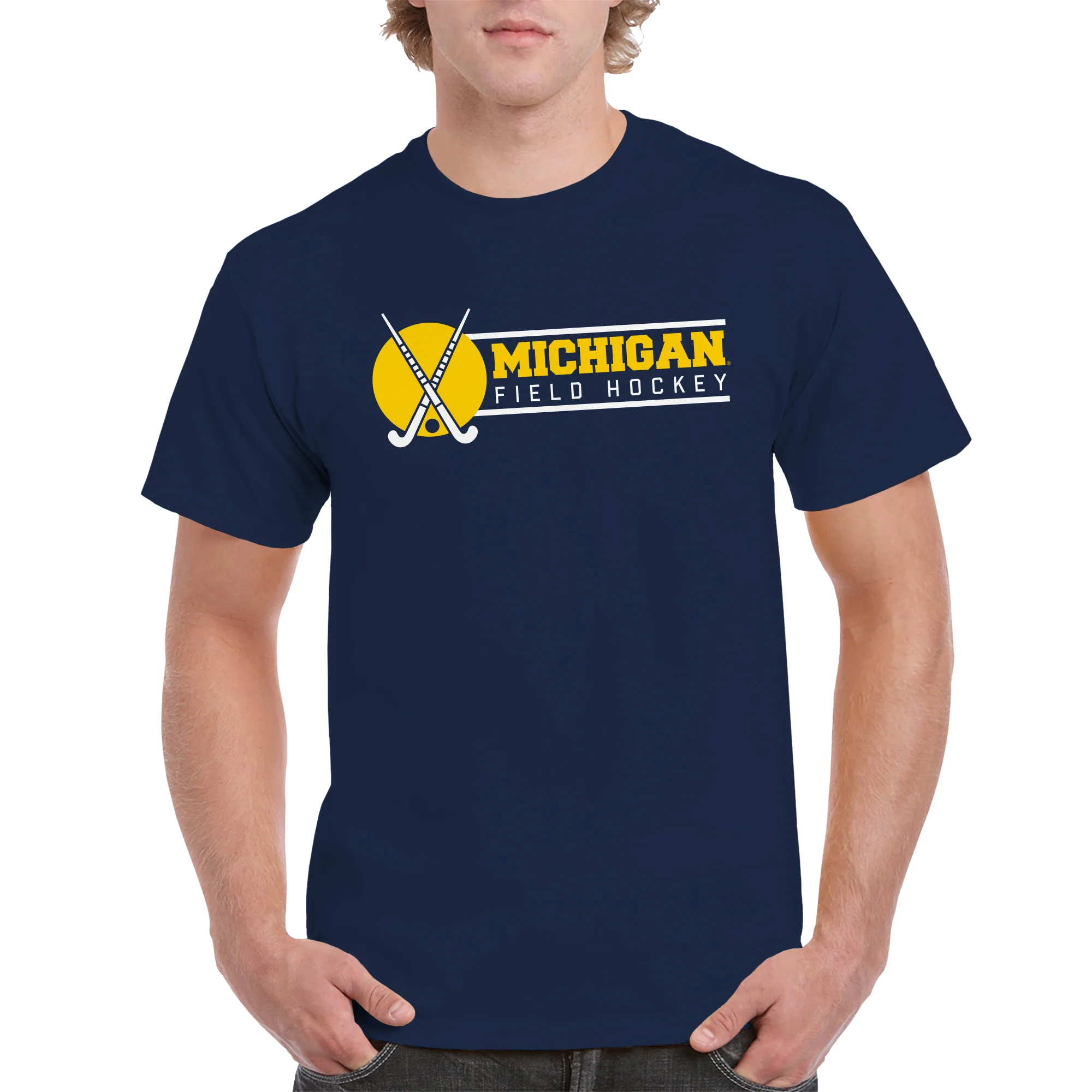Michigan Wolverines Field Hockey Spotlight T Shirt - Navy - Image 4