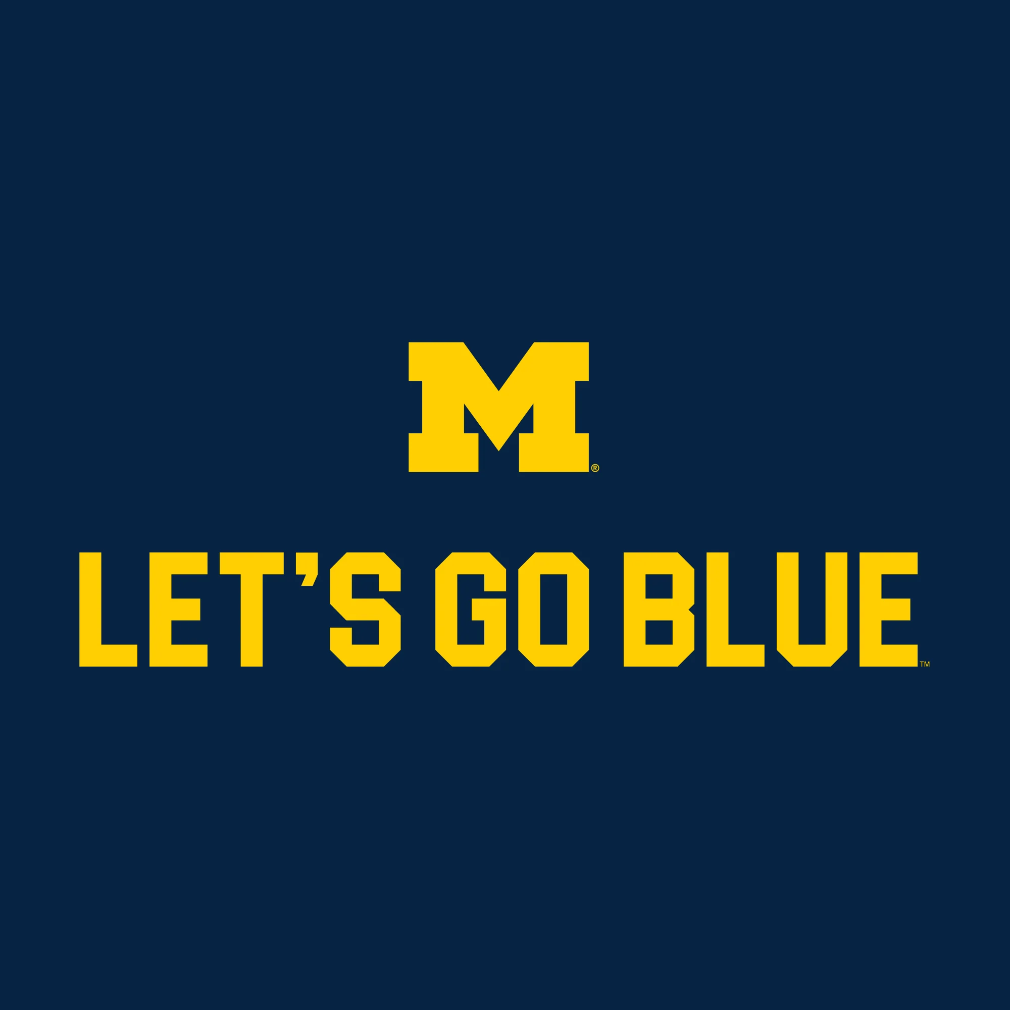 Michigan Wolverines Let's Go Blue T Shirt - Navy - Image 2