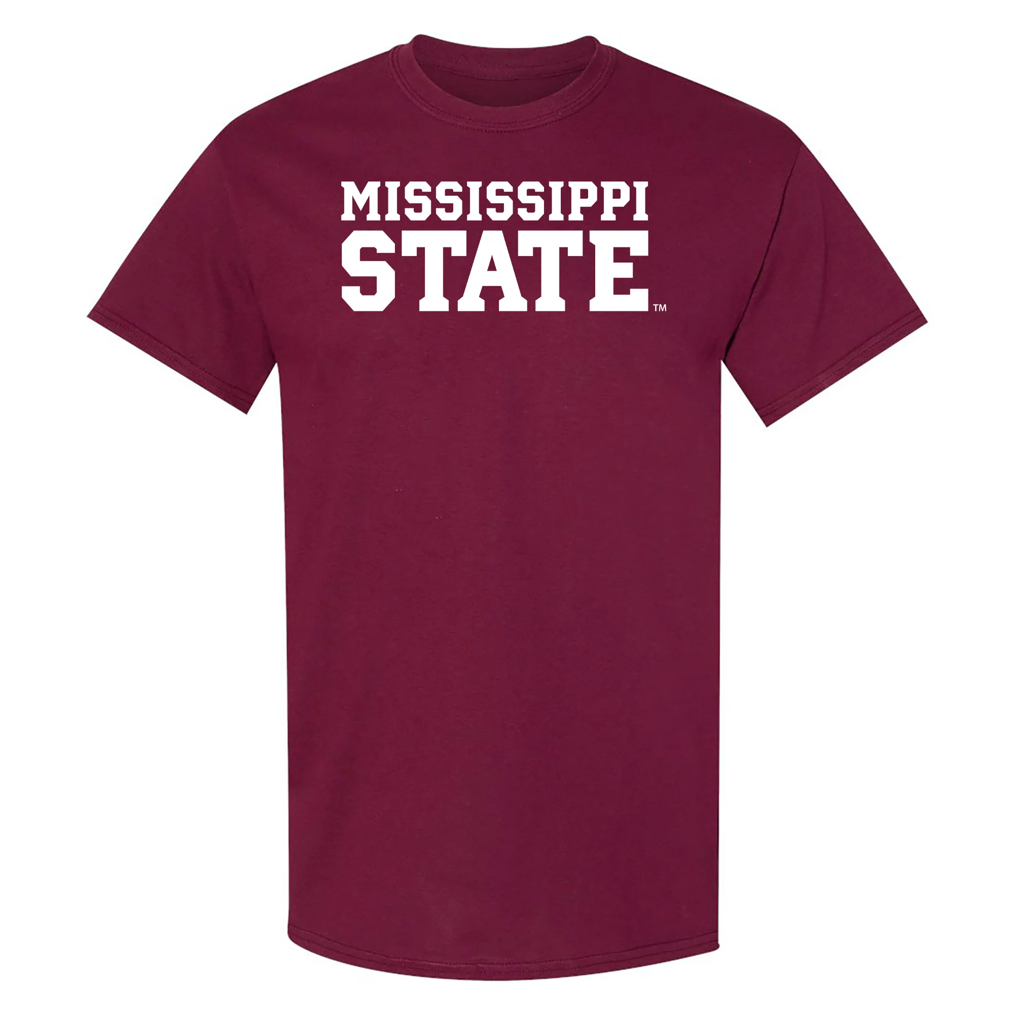 Mississippi State Basic Block T Shirt - Maroon