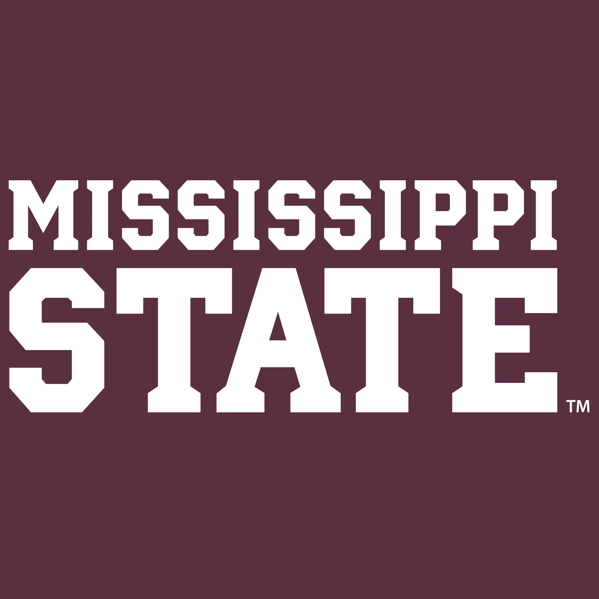 Mississippi State Basic Block T Shirt - Maroon - Image 2