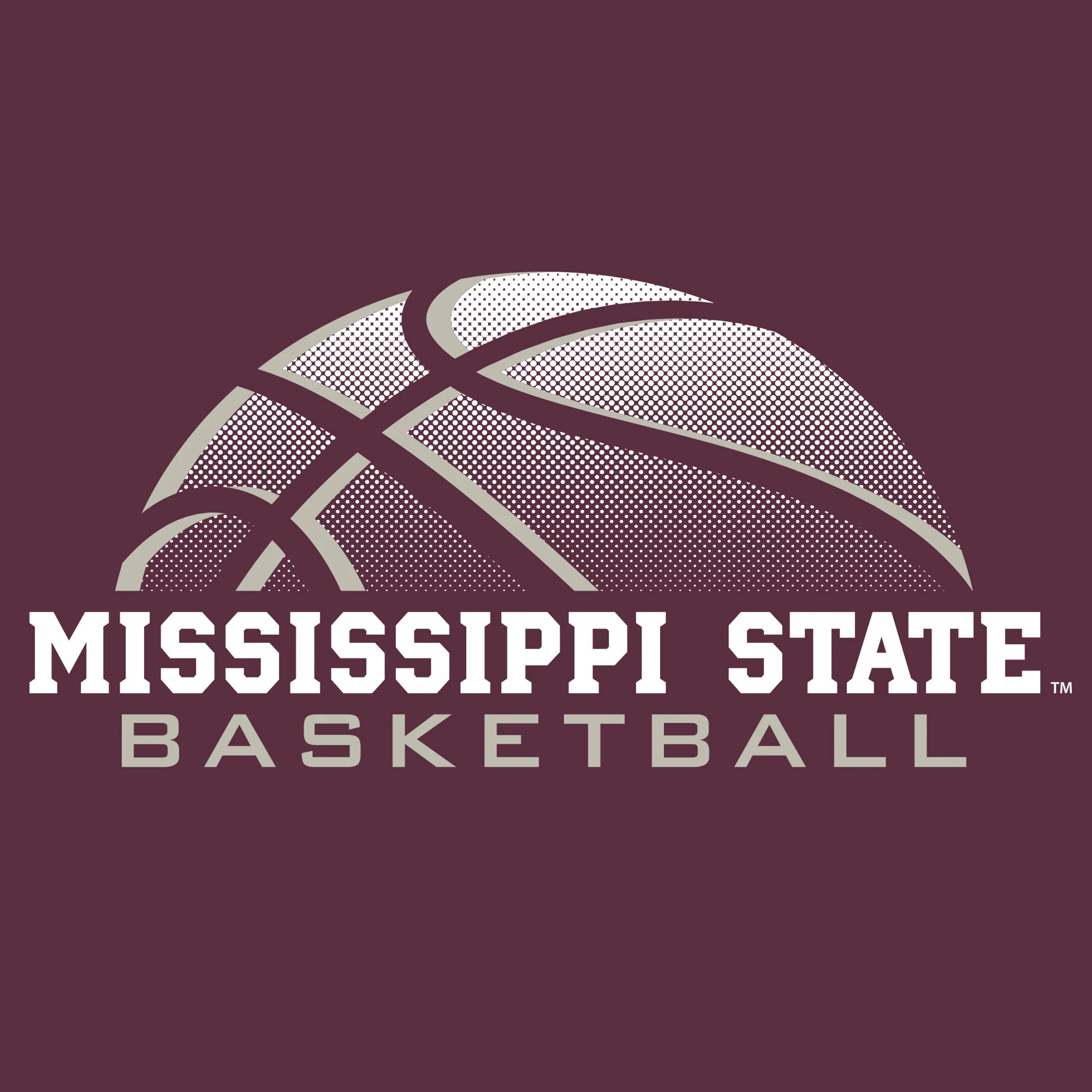 Mississippi State Bulldogs Basketball Shadow Long Sleeve - Maroon - Image 2