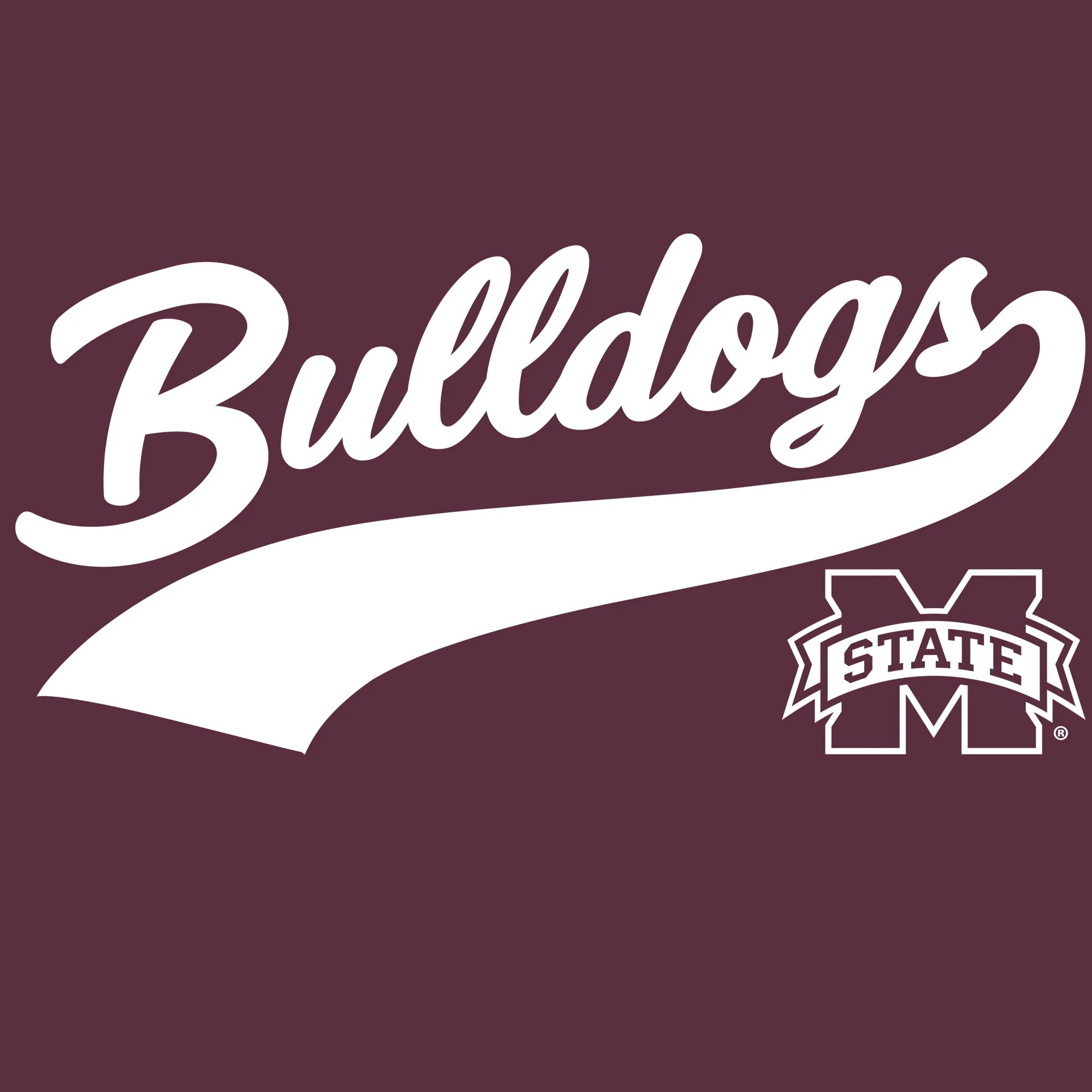 Mississippi State Bulldogs Jersey Script T-Shirt - Maroon - Image 2