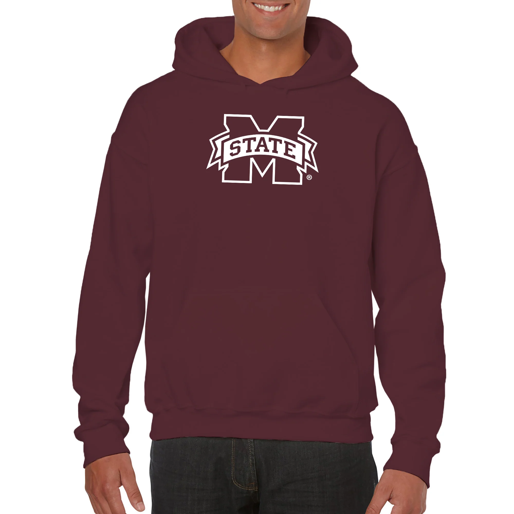 Mississippi State Bulldogs Primary Logo Hoodie - Maroon - Image 3