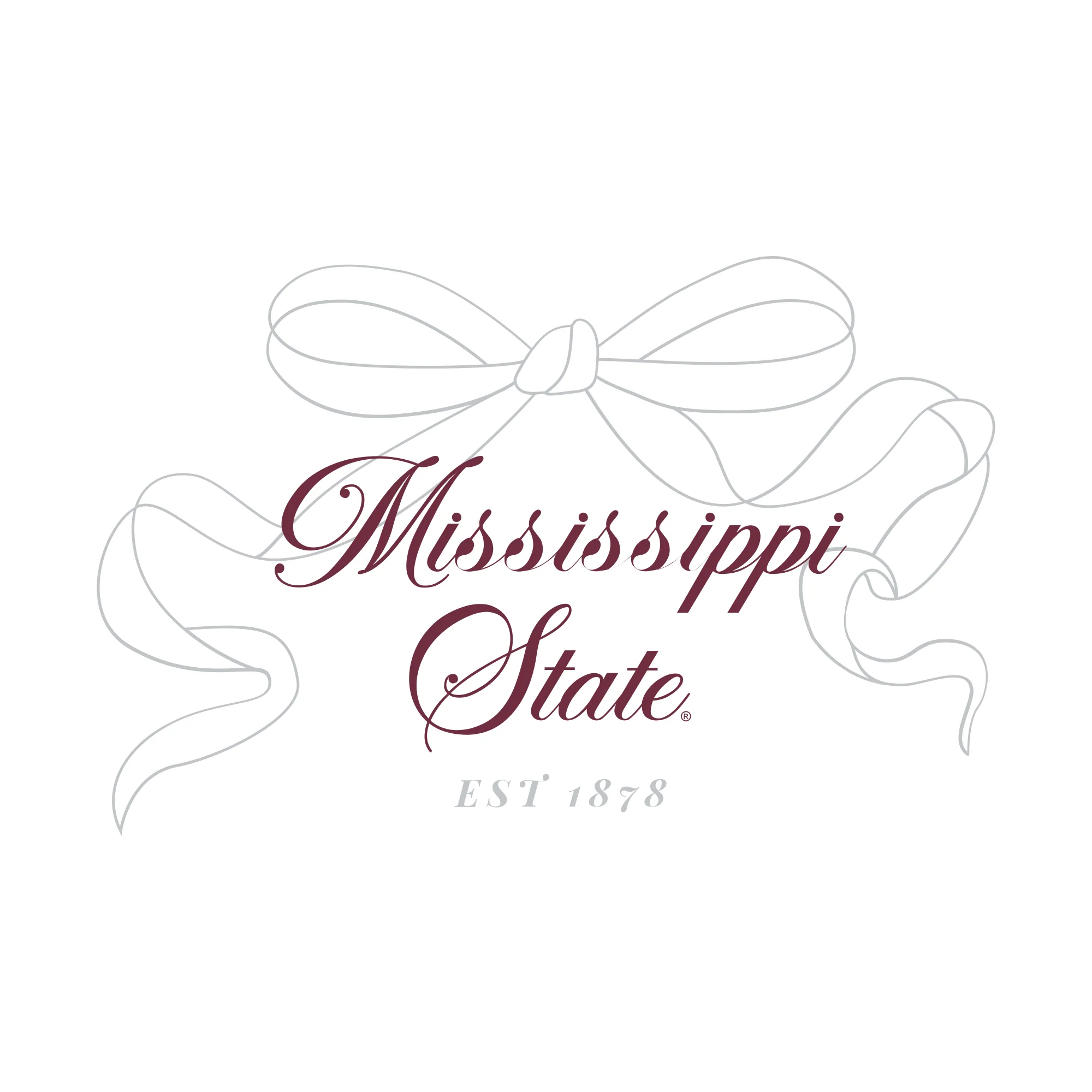 Mississippi State Delicate Bow Crewneck Sweatshirt - White - Image 2