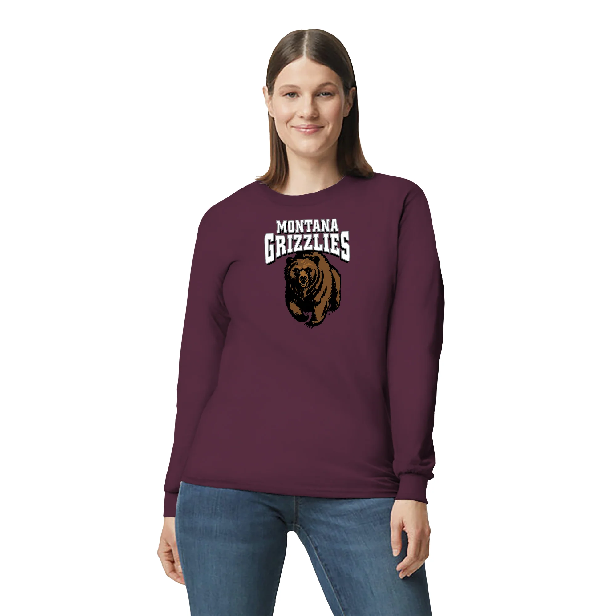 Montana Grizzlies Arch Logo Long Sleeve T-Shirt - Image 6