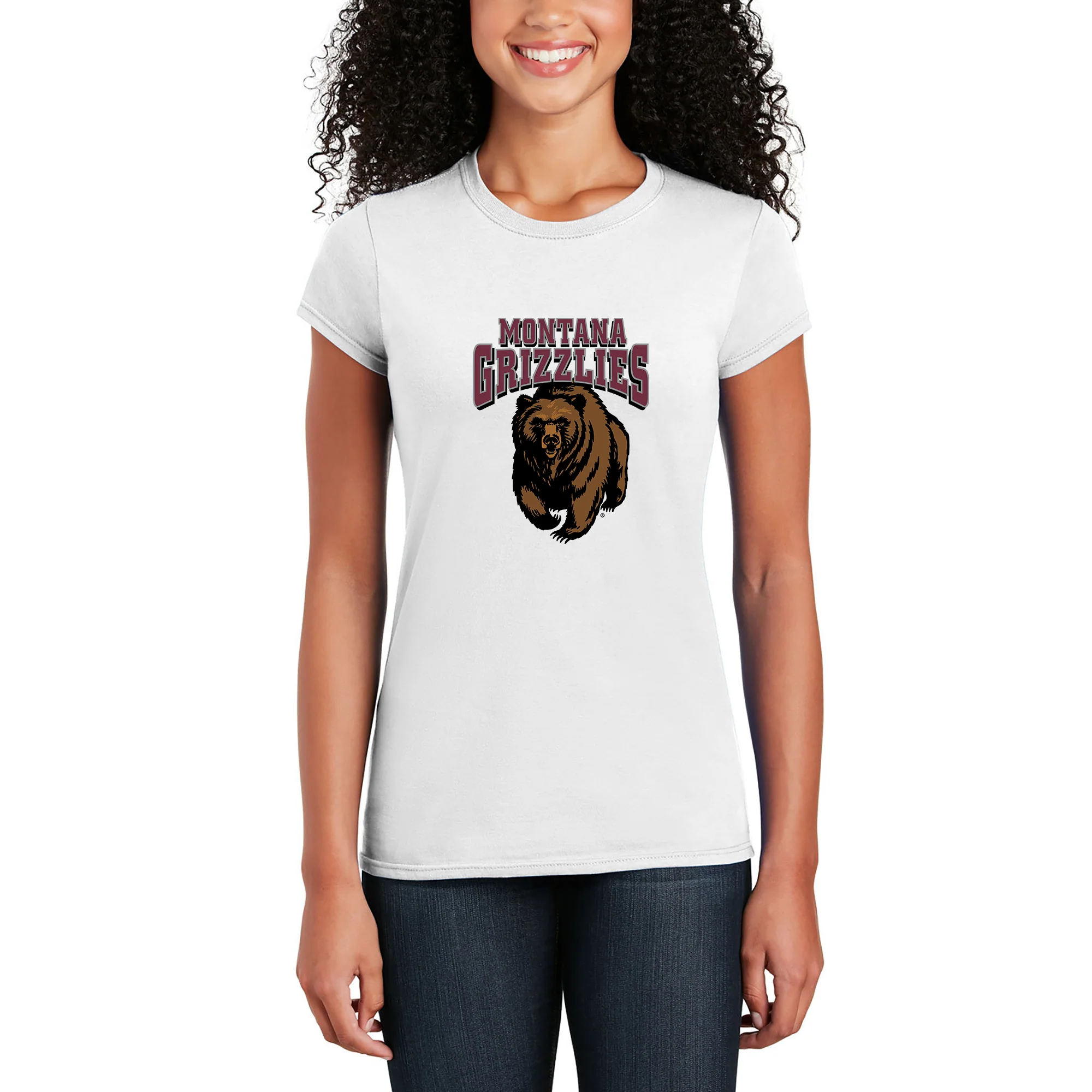 Montana Grizzlies Arch Logo Women's T-Shirt - Image 4