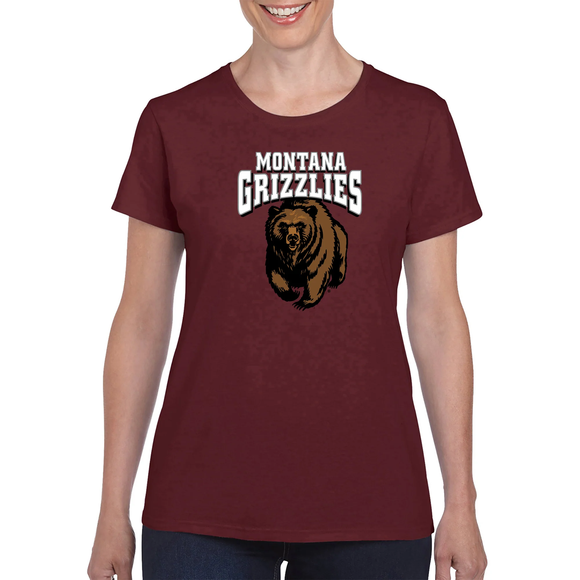 Montana Grizzlies Arch Logo Women's T-Shirt - Image 6