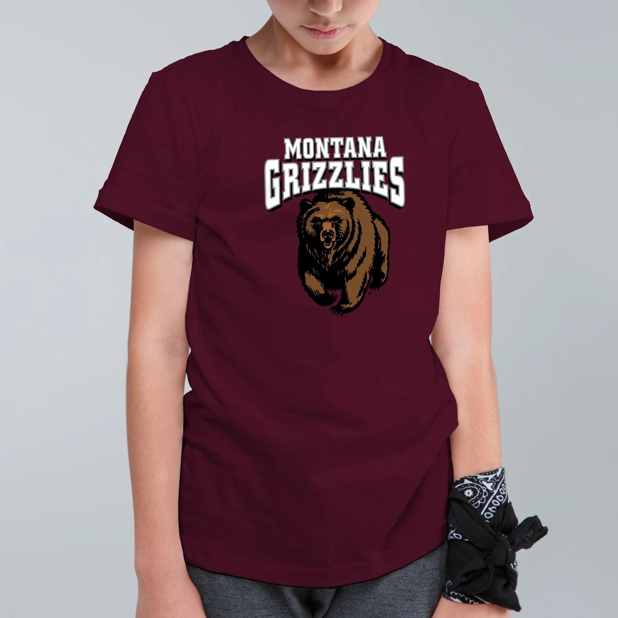 Montana Grizzlies Arch Logo Youth T-Shirt - Image 6