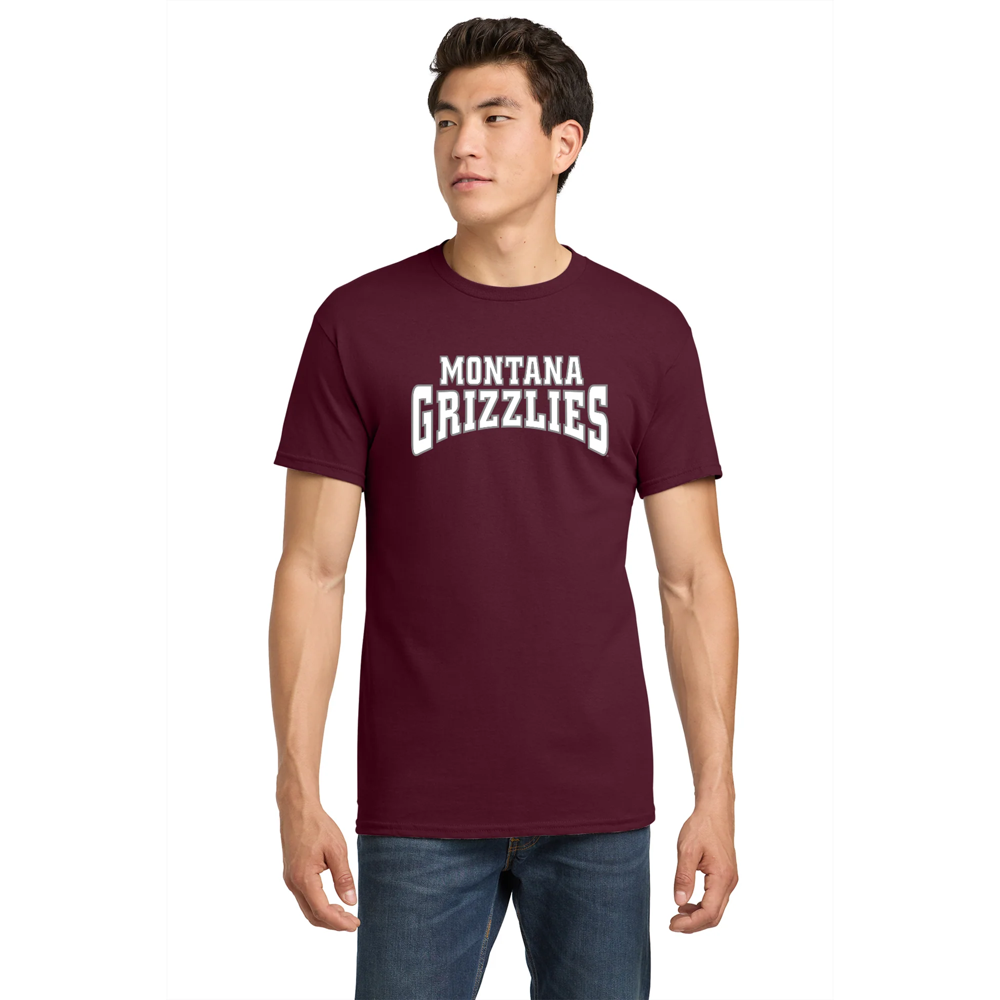 Montana Grizzlies Front Back Print T-Shirt - Maroon - Image 3