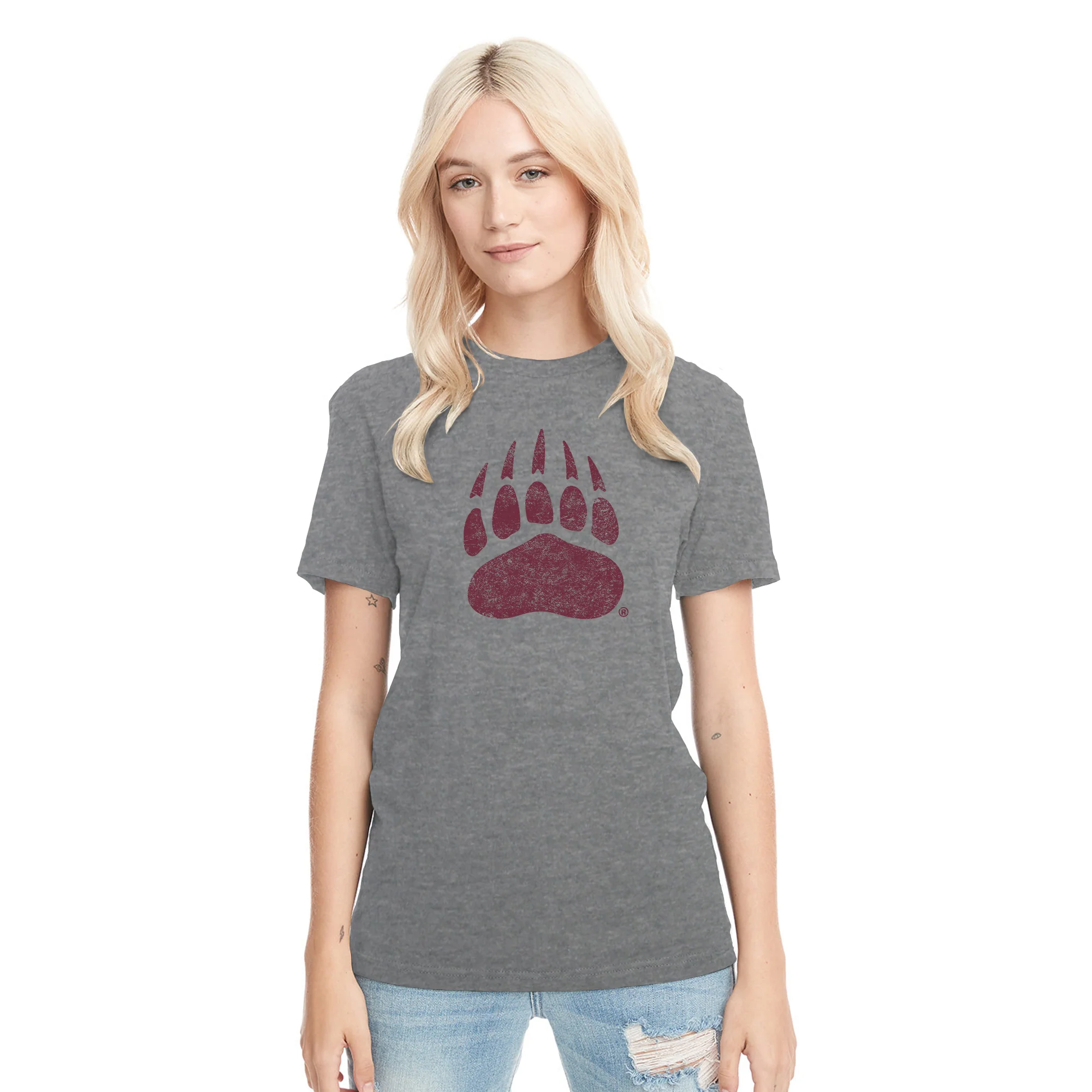 Montana Grizzlies Primary Logo Distressed Triblend T-Shirt - Image 8