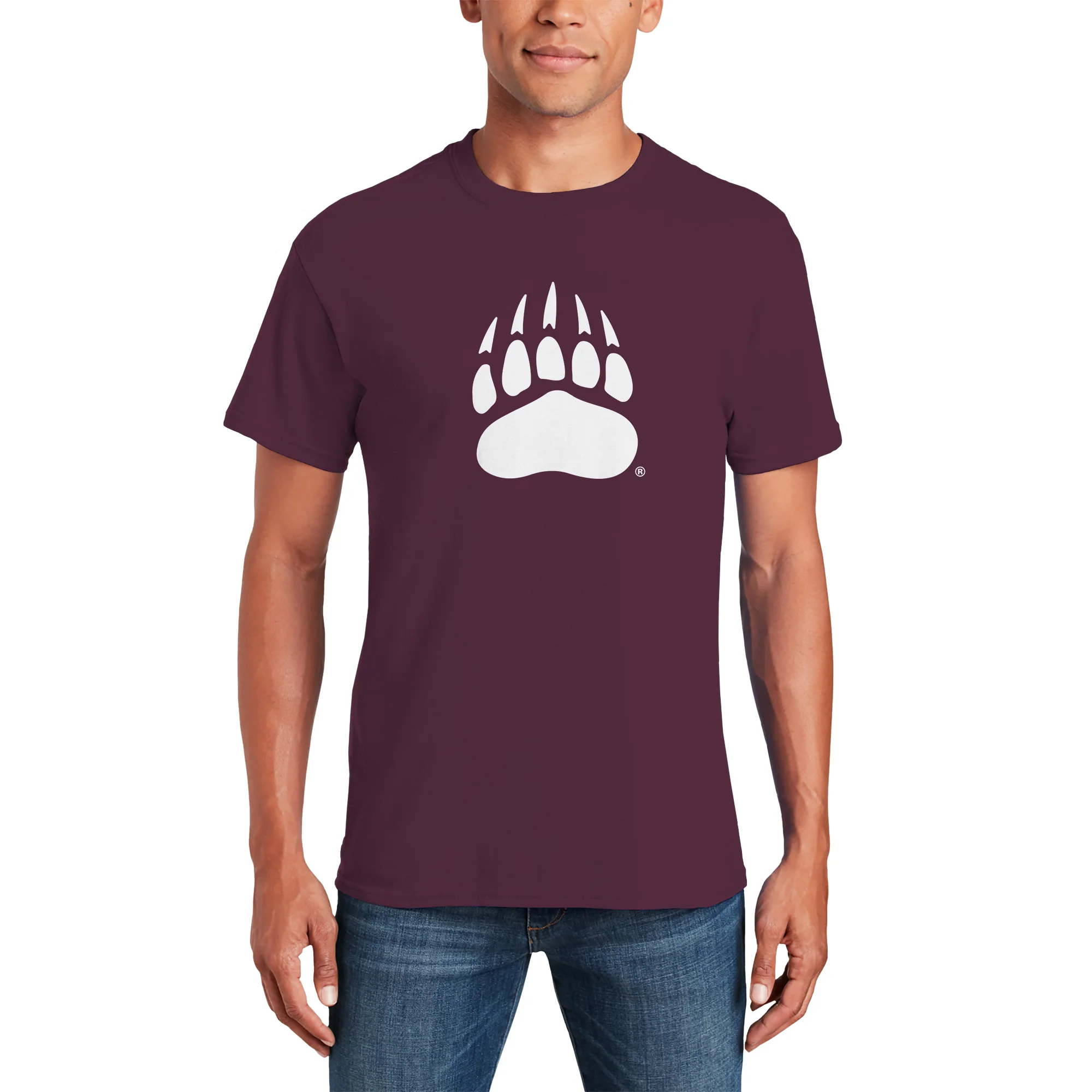 Montana Grizzlies Primary Logo T-Shirt - Maroon - Image 3