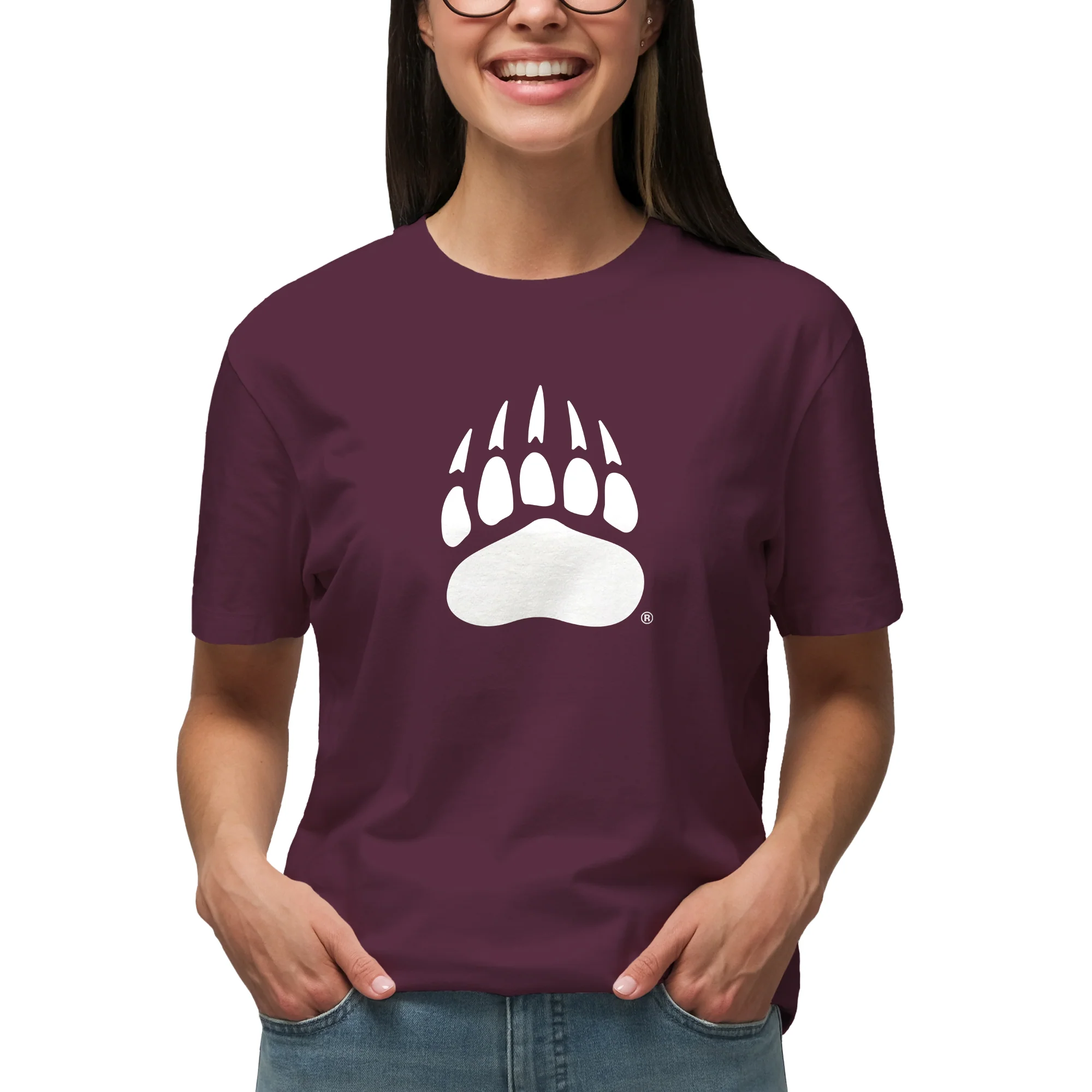 Montana Grizzlies Primary Logo T-Shirt - Maroon - Image 4