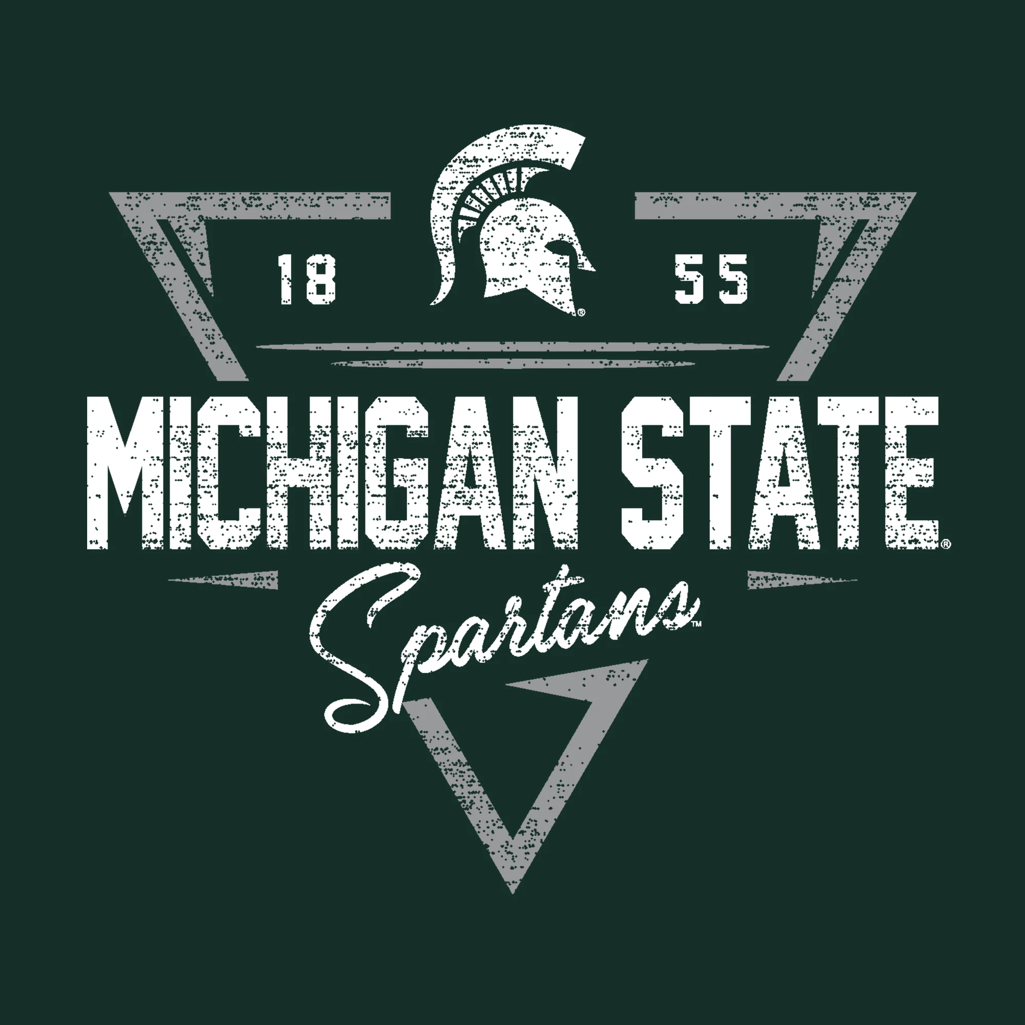 MSU Arrow Dynamic T-Shirt - Forest - Image 2