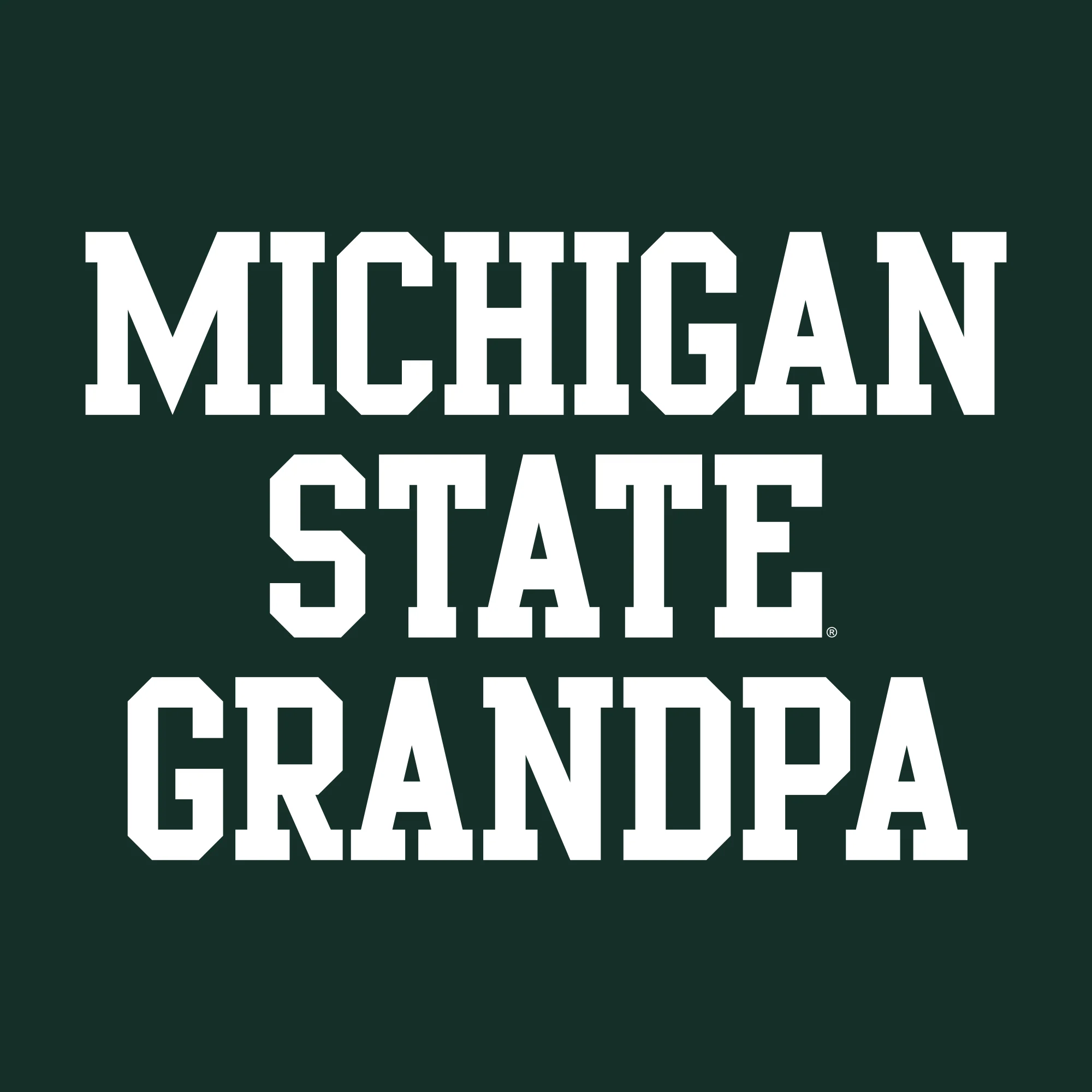 MSU Basic Block Grandpa Crewneck - Forest - Image 2