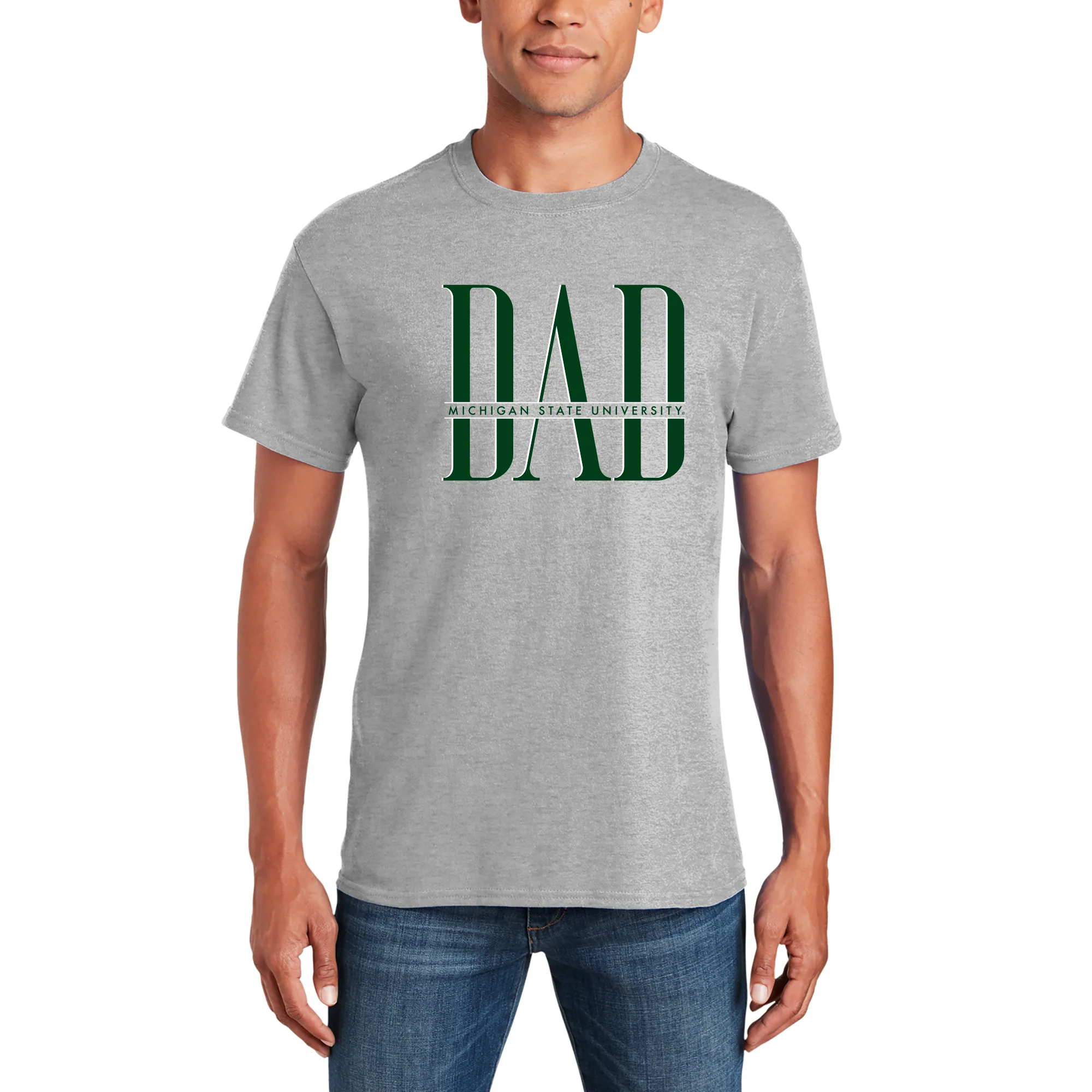 MSU Classic Dad T-Shirt - Sport Grey - Image 4
