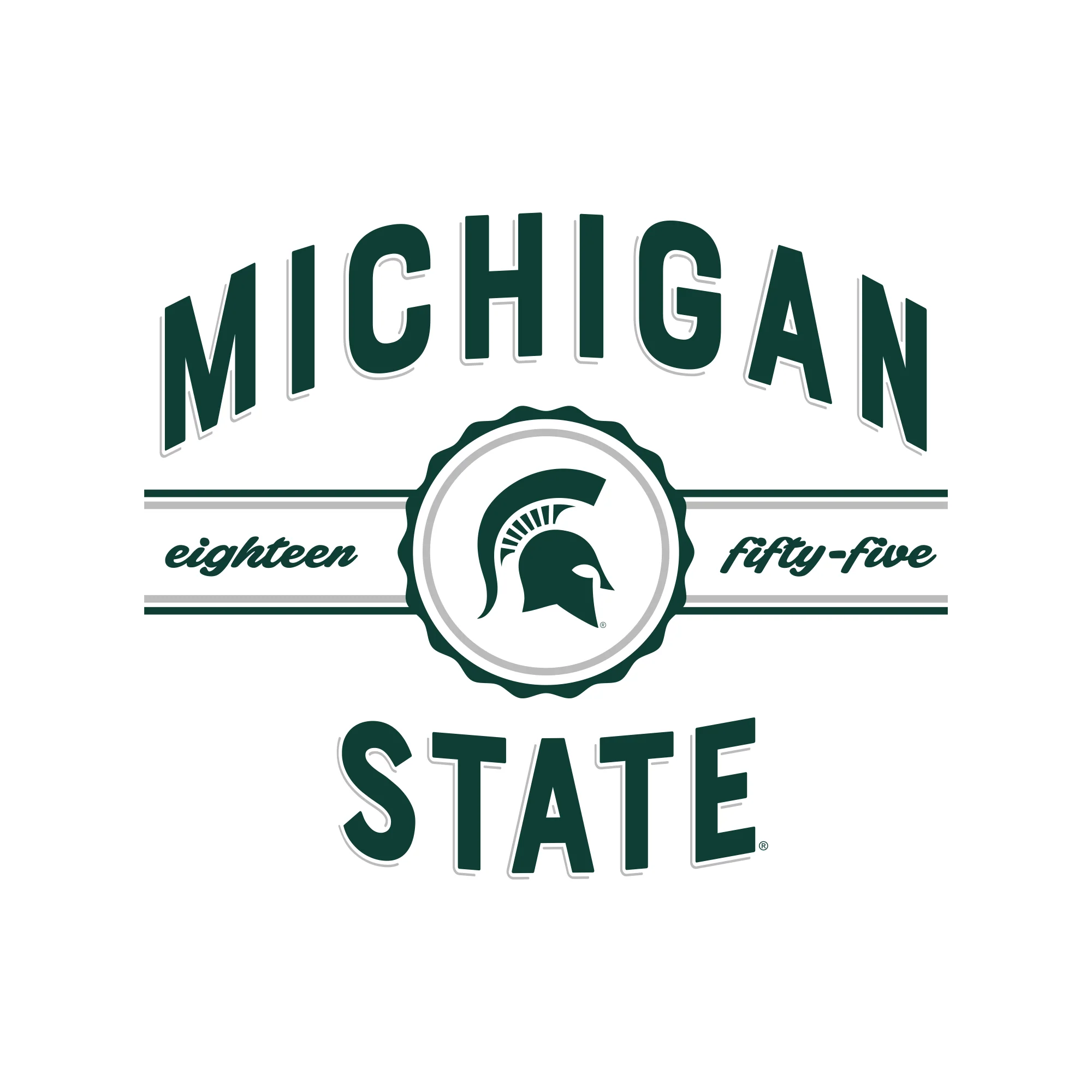 MSU Grandstand Women's Fine Jersey Boxy Tee - White - Image 2